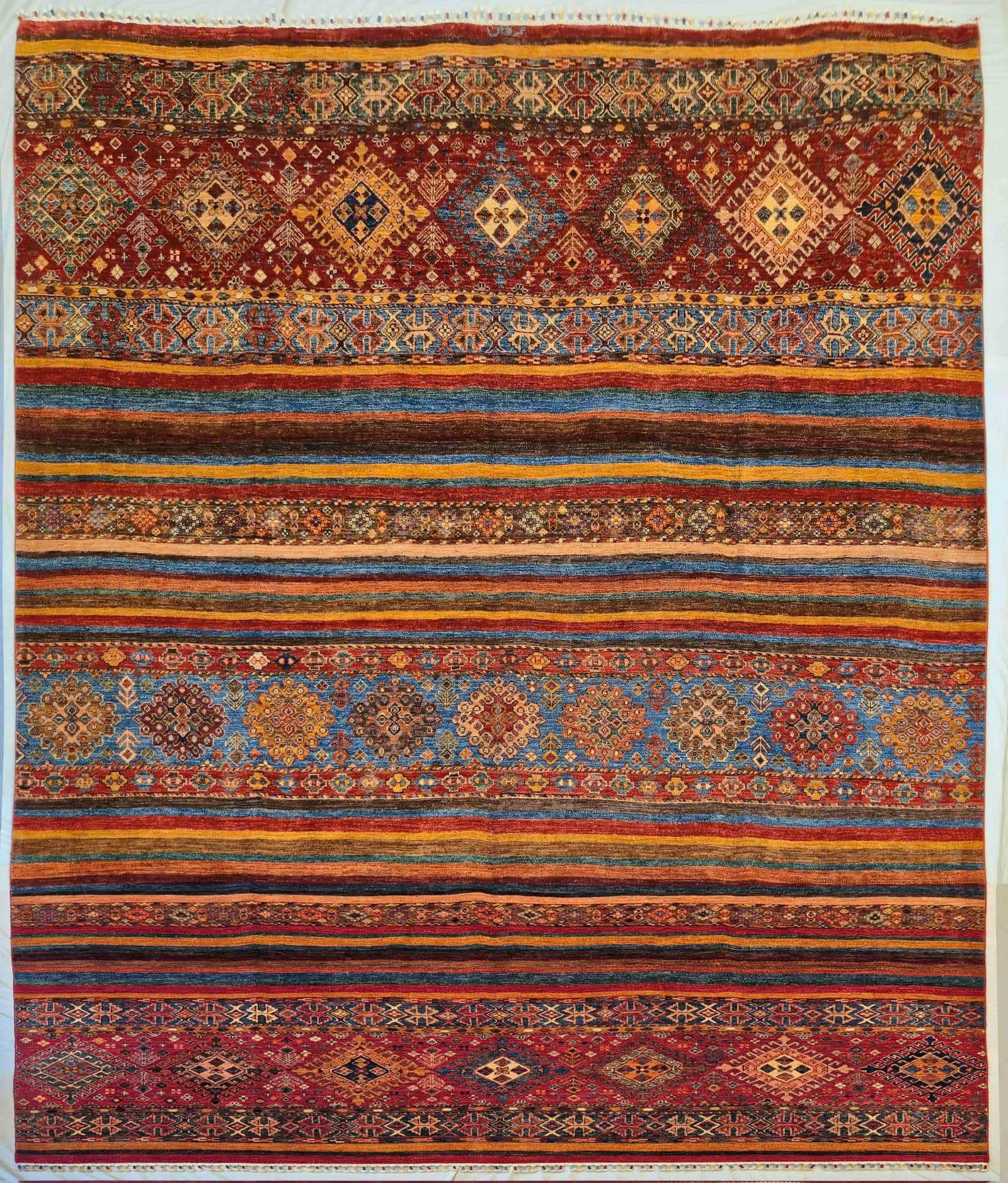 AFGHAN SHIRVAN SHAWL HANDMADE WOOL CARPET