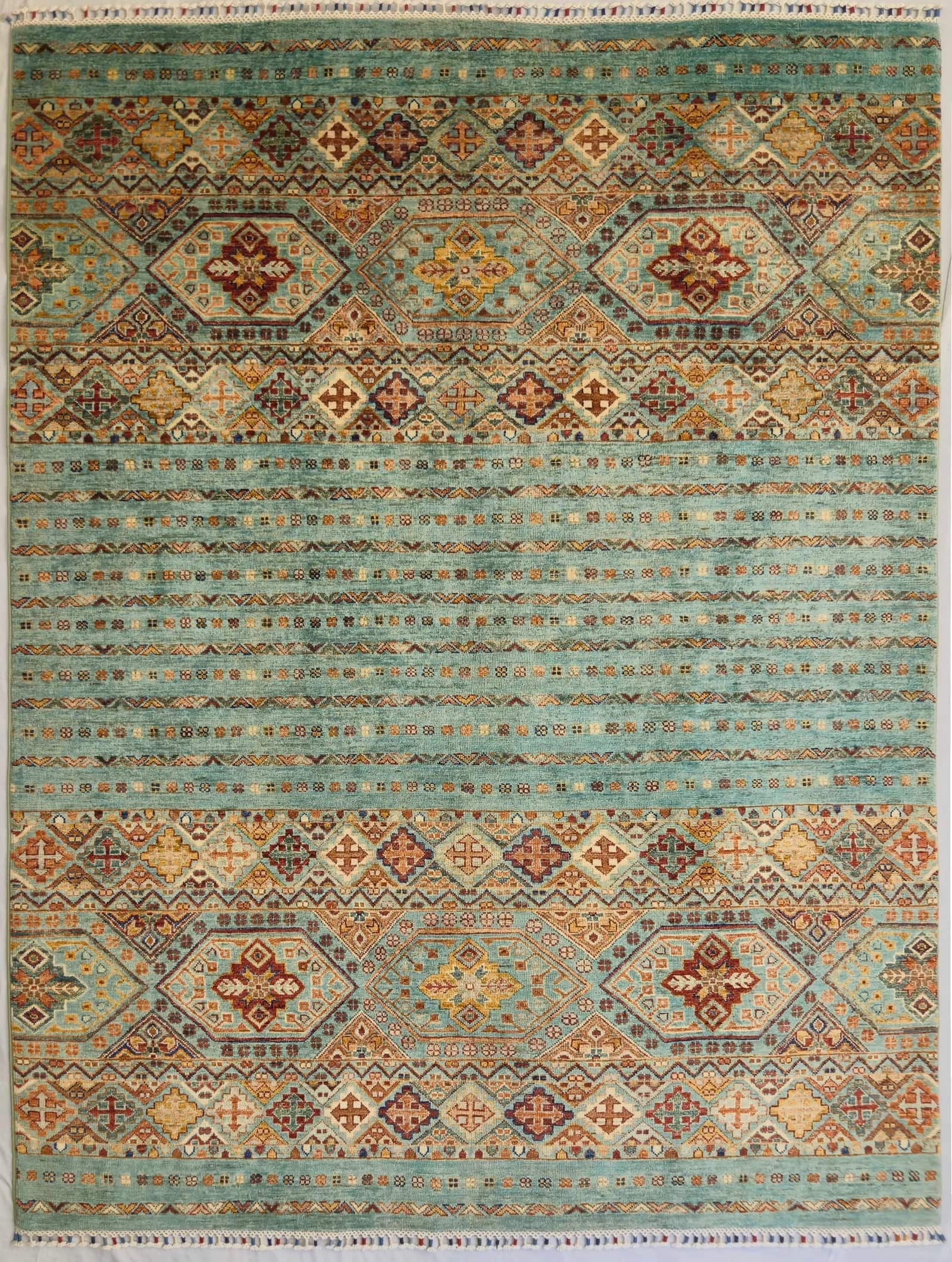 AFGHAN SHIRVAN SHAWL HANDMADE WOOL CARPET