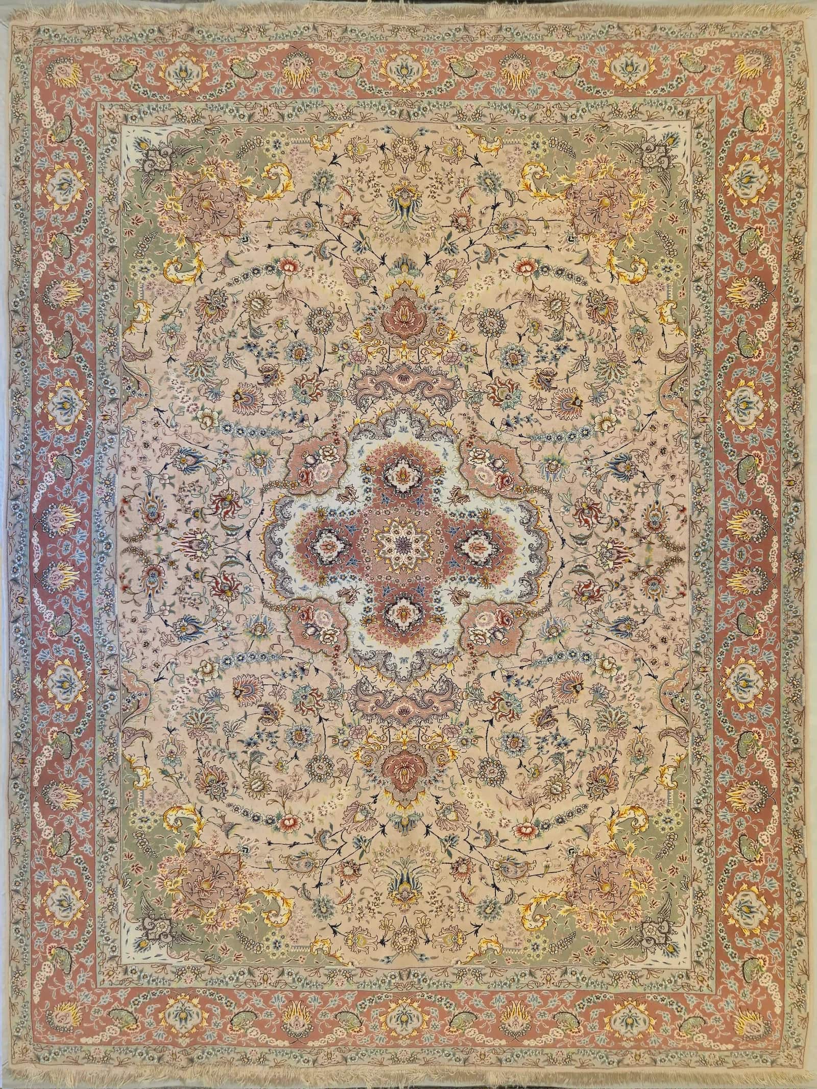IRÁNI TABRIZ KÉZI CSOMÓZÁSÚ SZŐNYEG