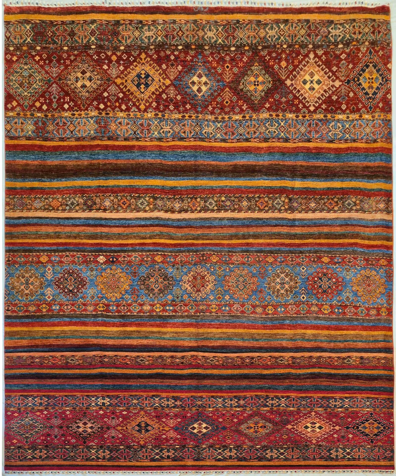 AFGHAN SHIRVAN SHAWL HANDMADE WOOL CARPET