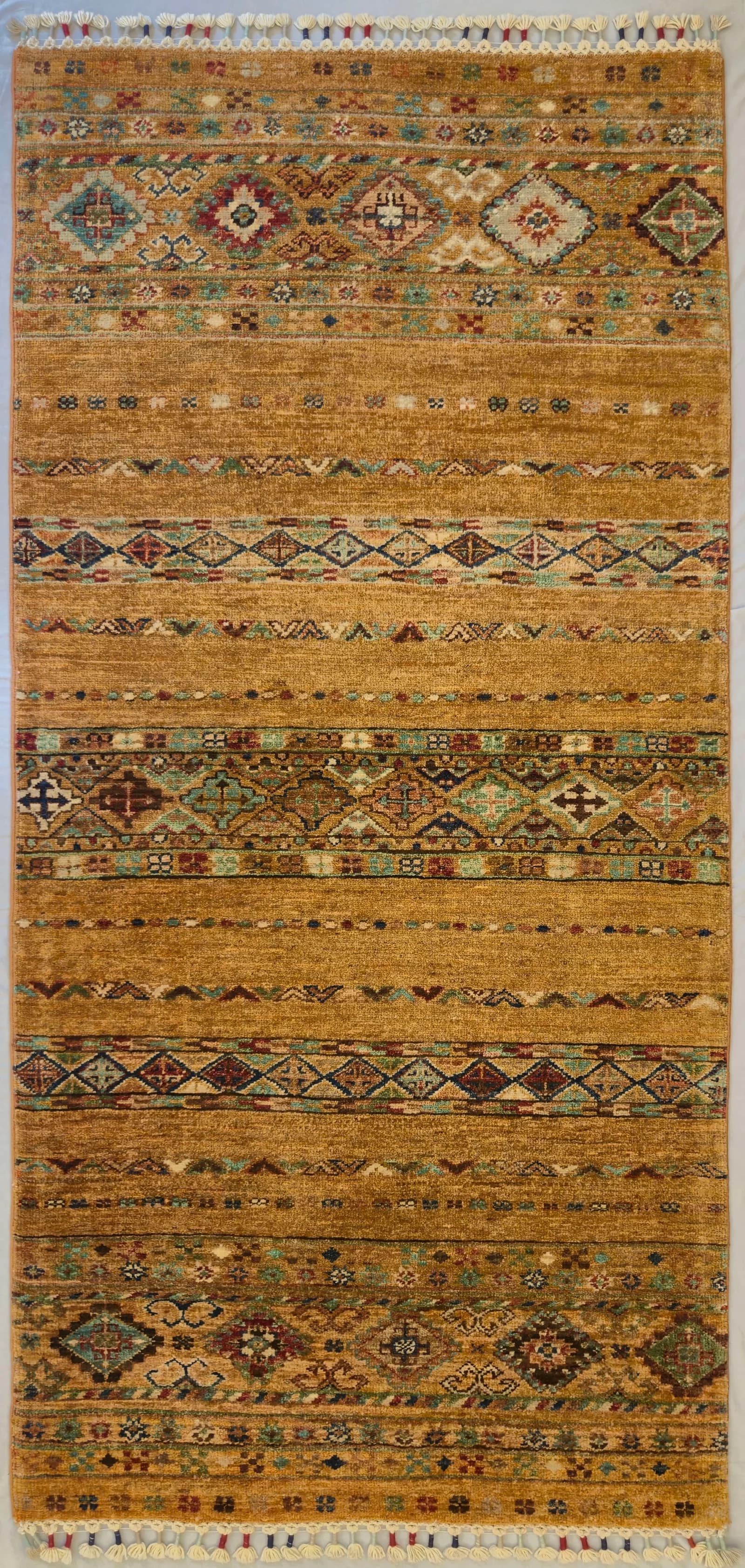AFGHAN SHIRVAN SHAWL HANDMADE WOOL CARPET