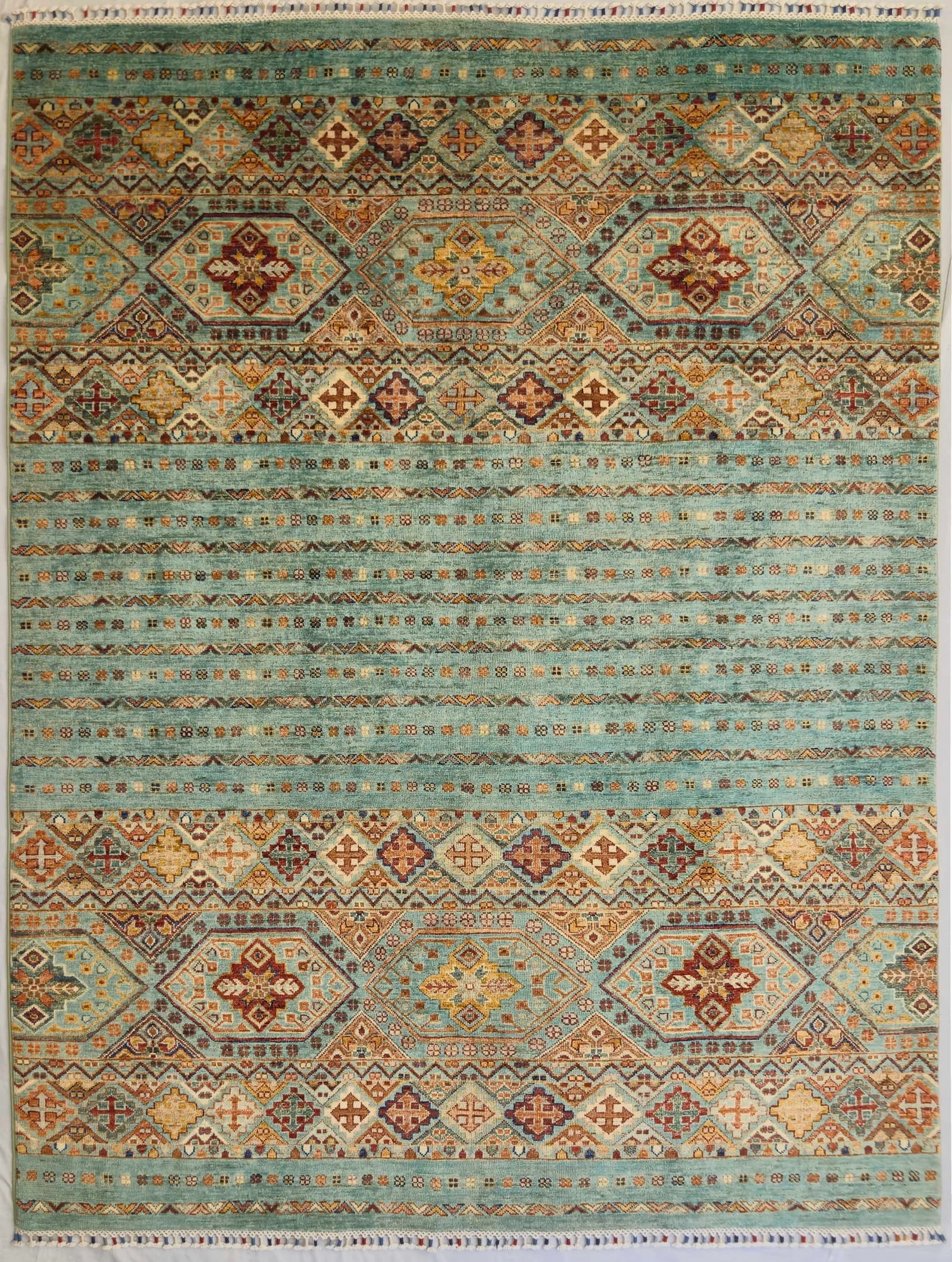 AFGHAN SHIRVAN SHAWL HANDMADE WOOL CARPET
