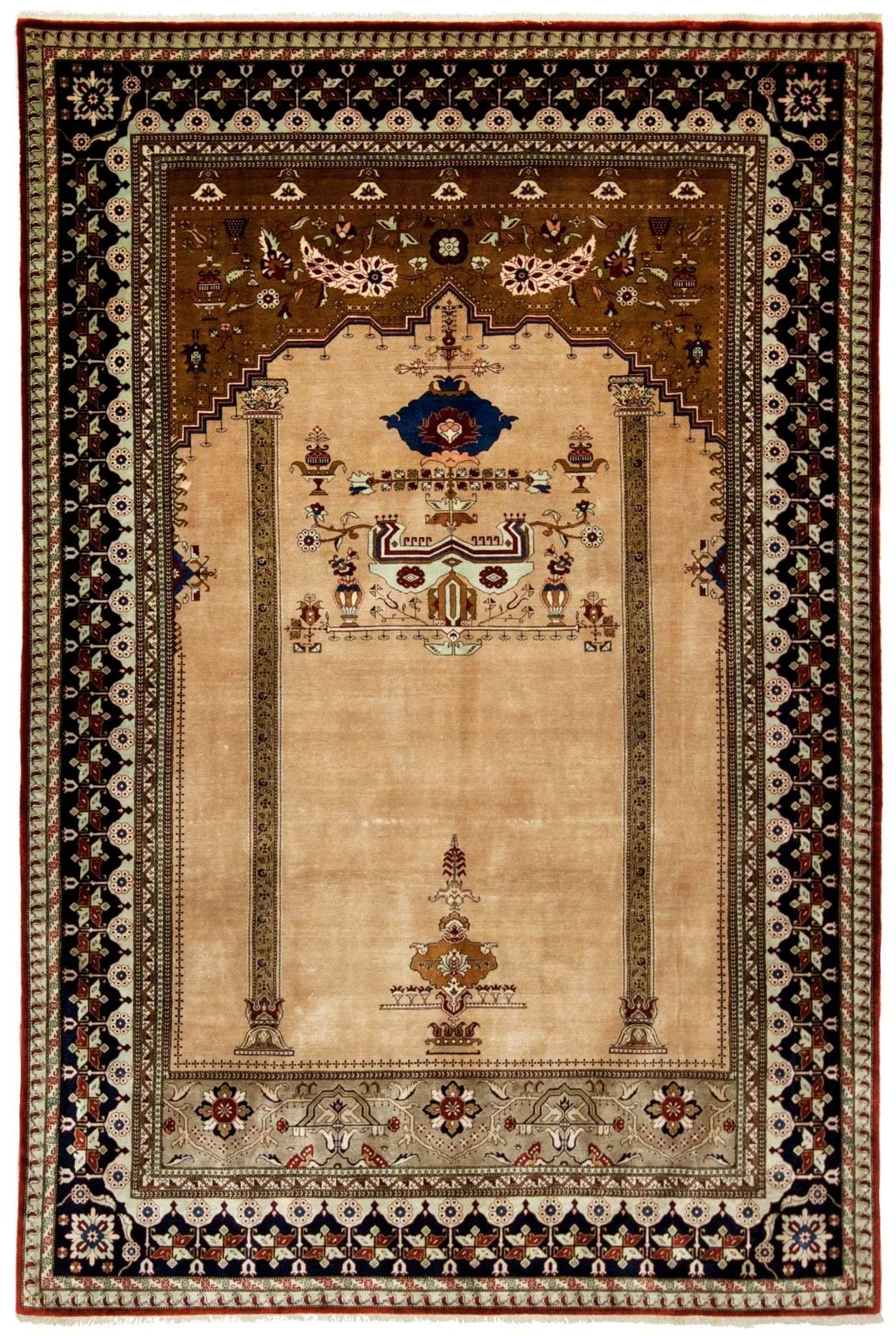 IRANIAN QOM SILK HANDMADE CARPET