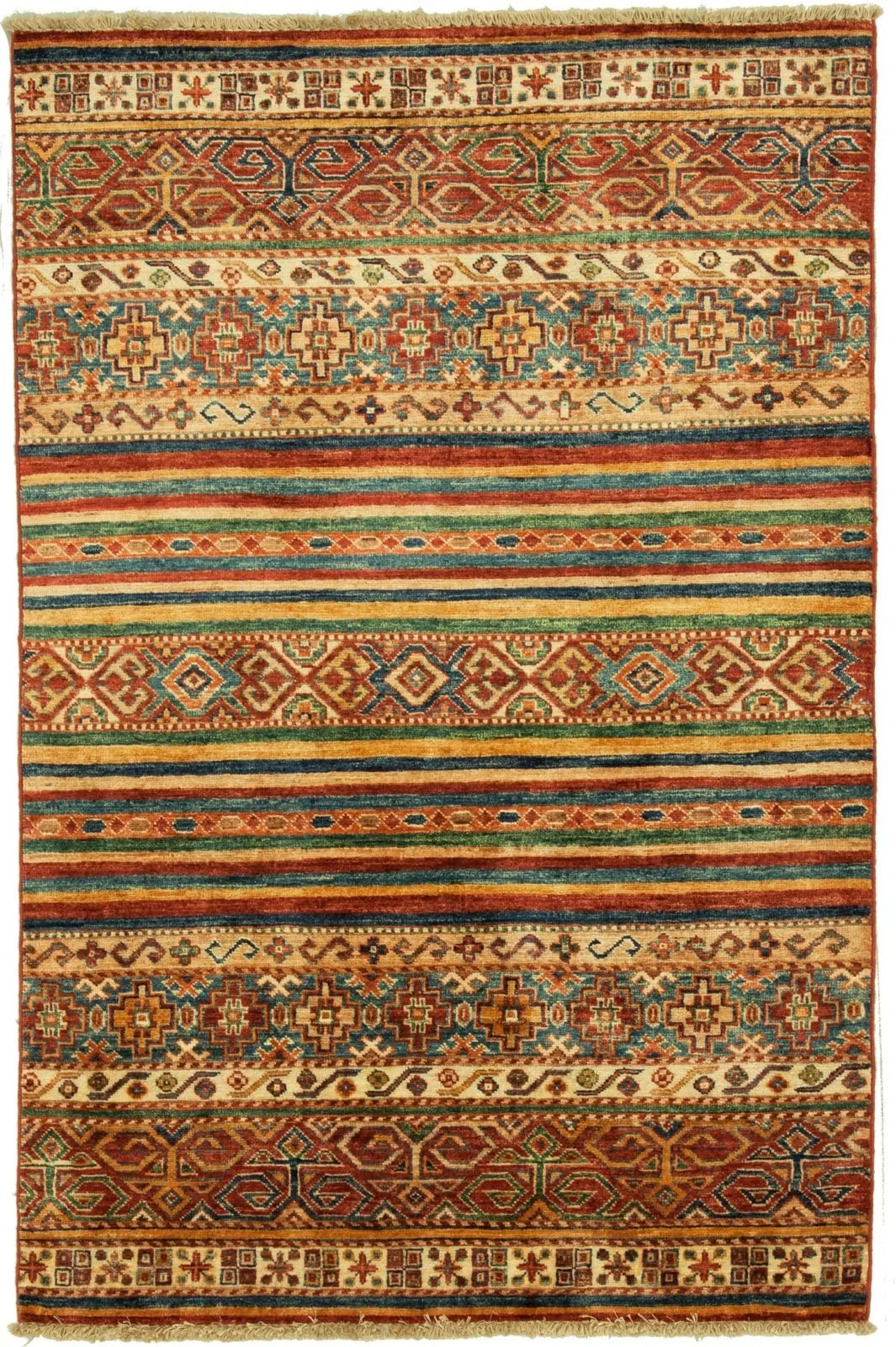 AFGHAN SHIRVAN SHAWL HANDMADE WOOL CARPET
