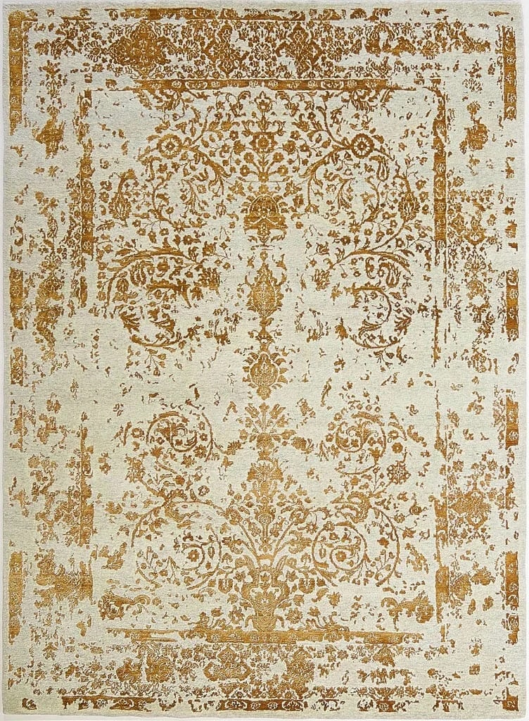 INDIAN AVANT-GARDE BRONZE GARDEN HANDMADE CARPET(multiple sizes)