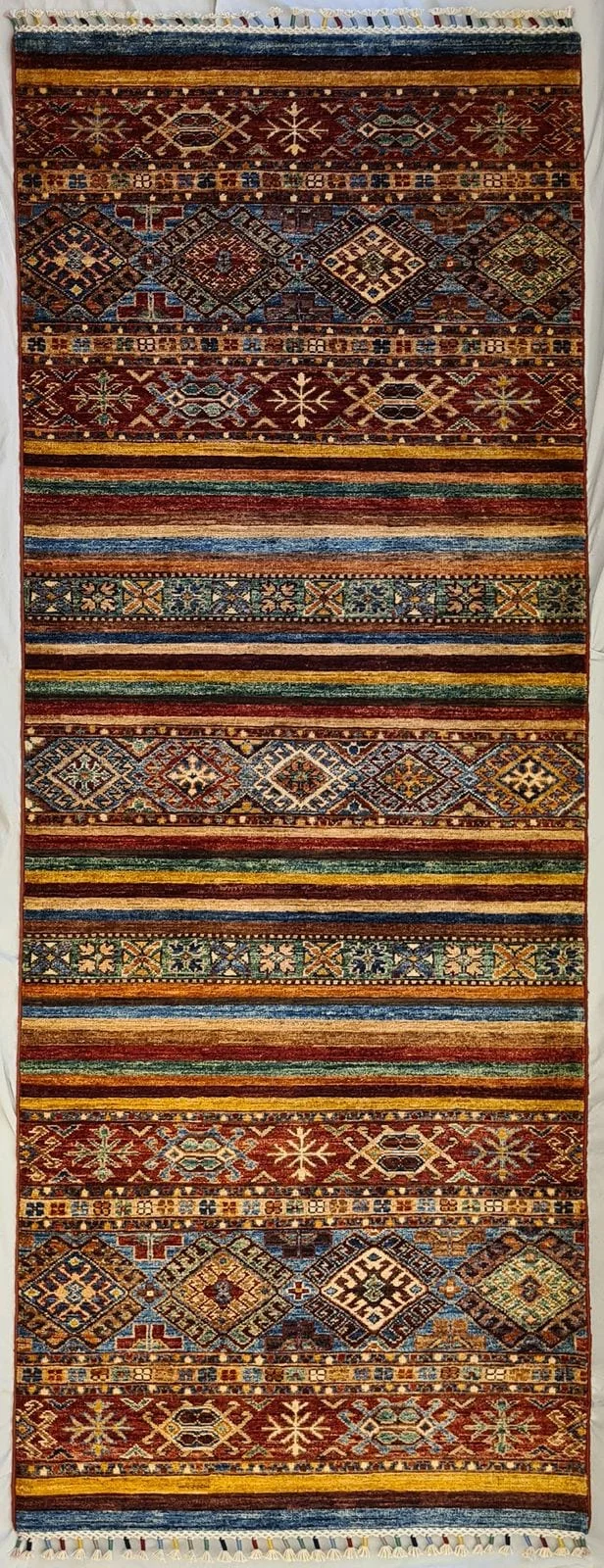 AFGÁN SHIRVAN SHAWL KÉZI CSOMÓZÁSÚ GYAPJÚ SZŐNYEG