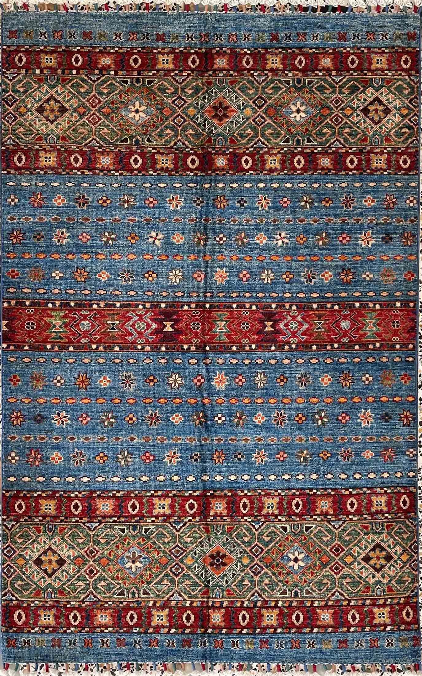 AFGÁN SHIRVAN SHAWL KÉZI CSOMÓZÁSÚ GYAPJÚ SZŐNYEG