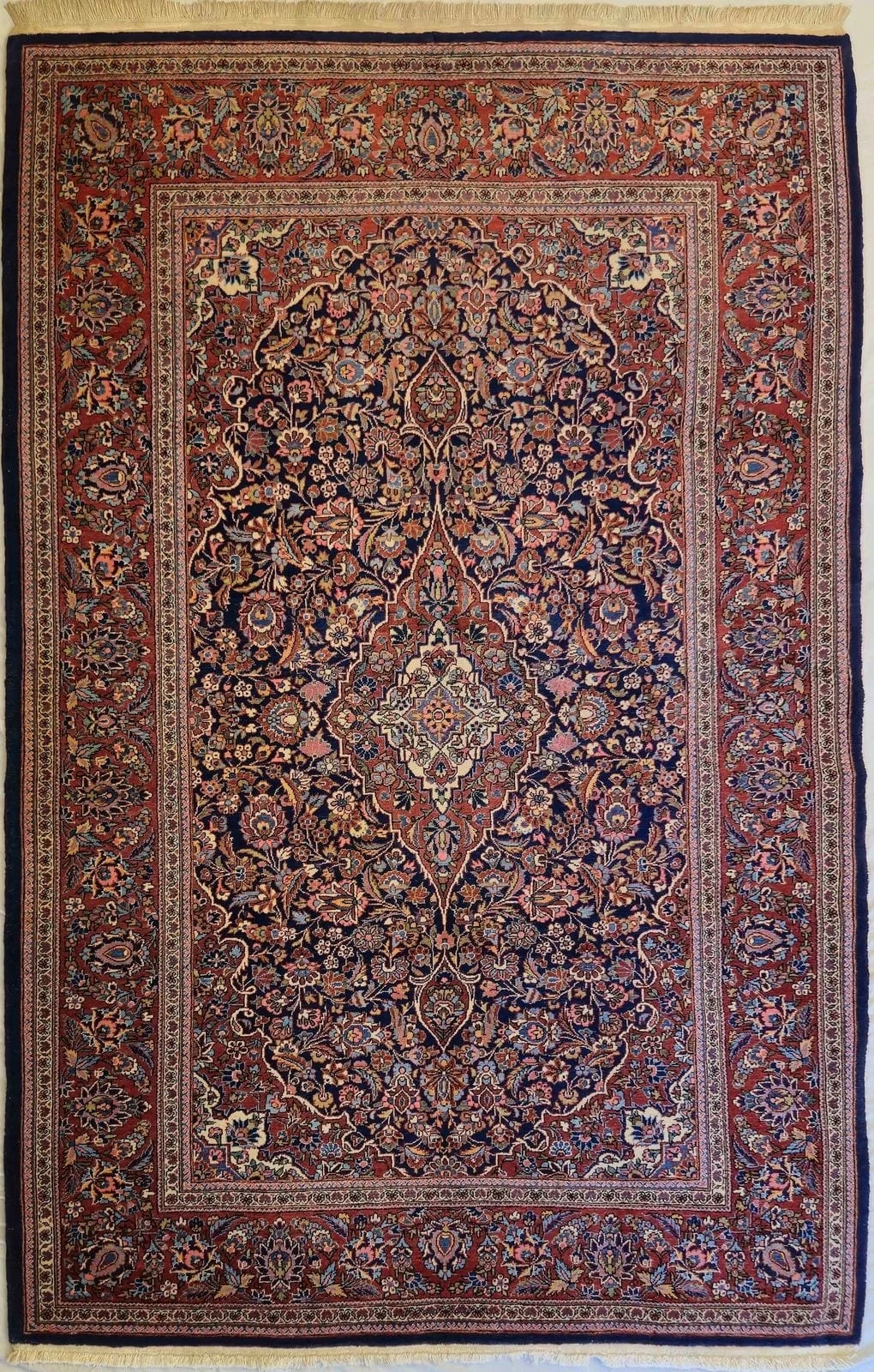 IRANIAN KASHAN HANDMADE WOOL CARPET