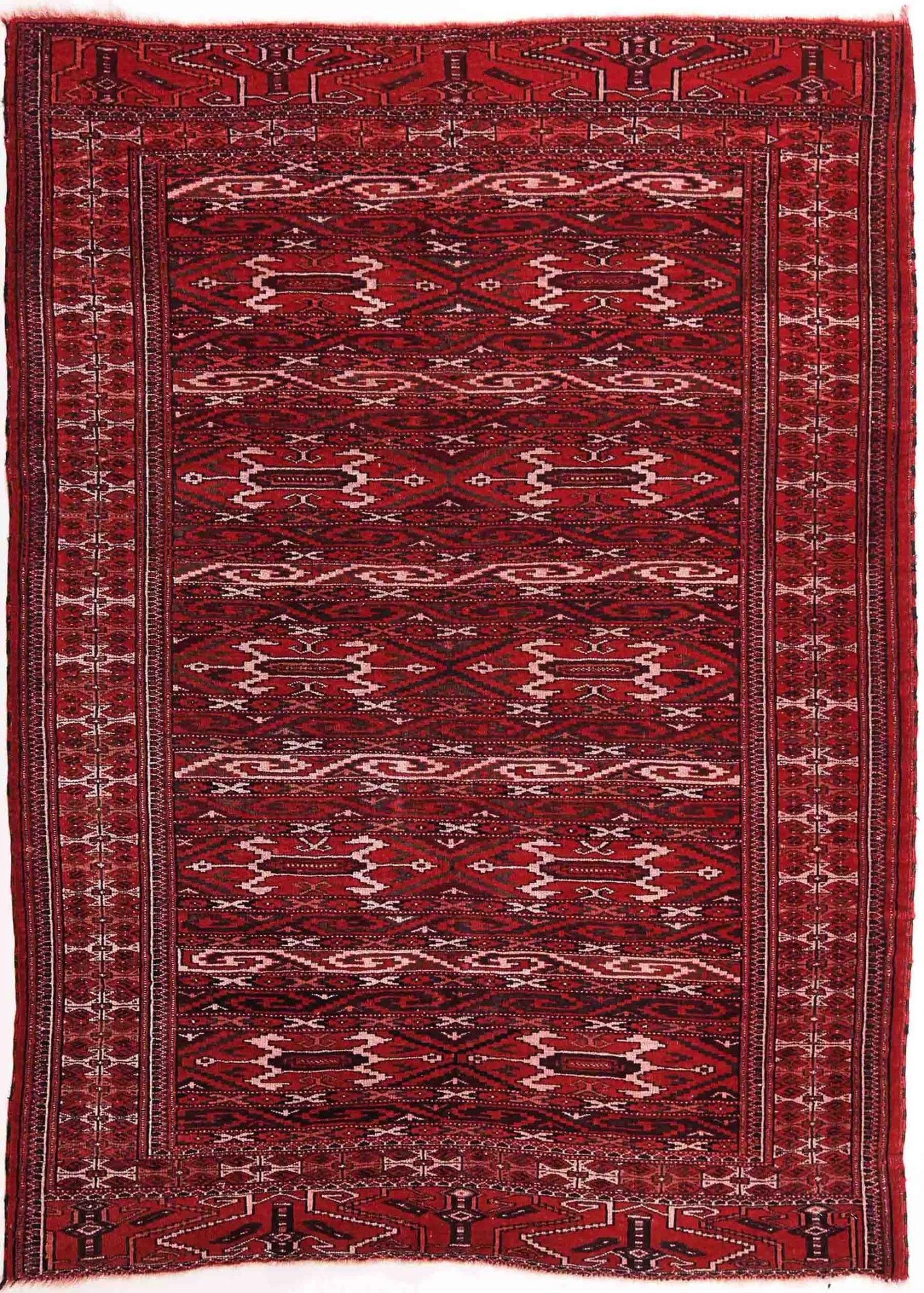 IRANIAN TURKEMAN HANDMADE WOOL CARPET