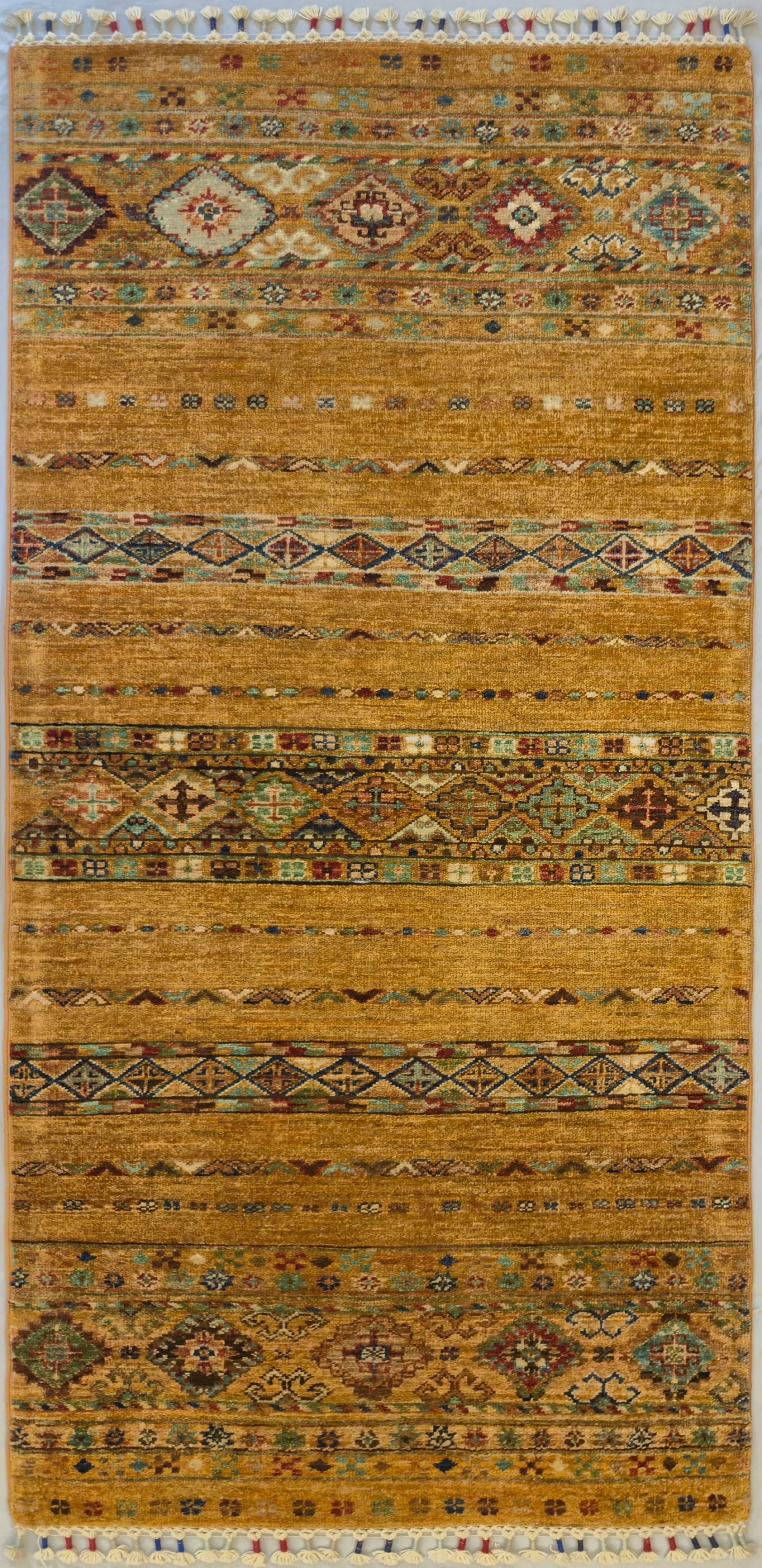 AFGHAN SHIRVAN SHAWL HANDMADE WOOL CARPET