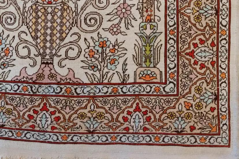 Back side of Hereke Carpet