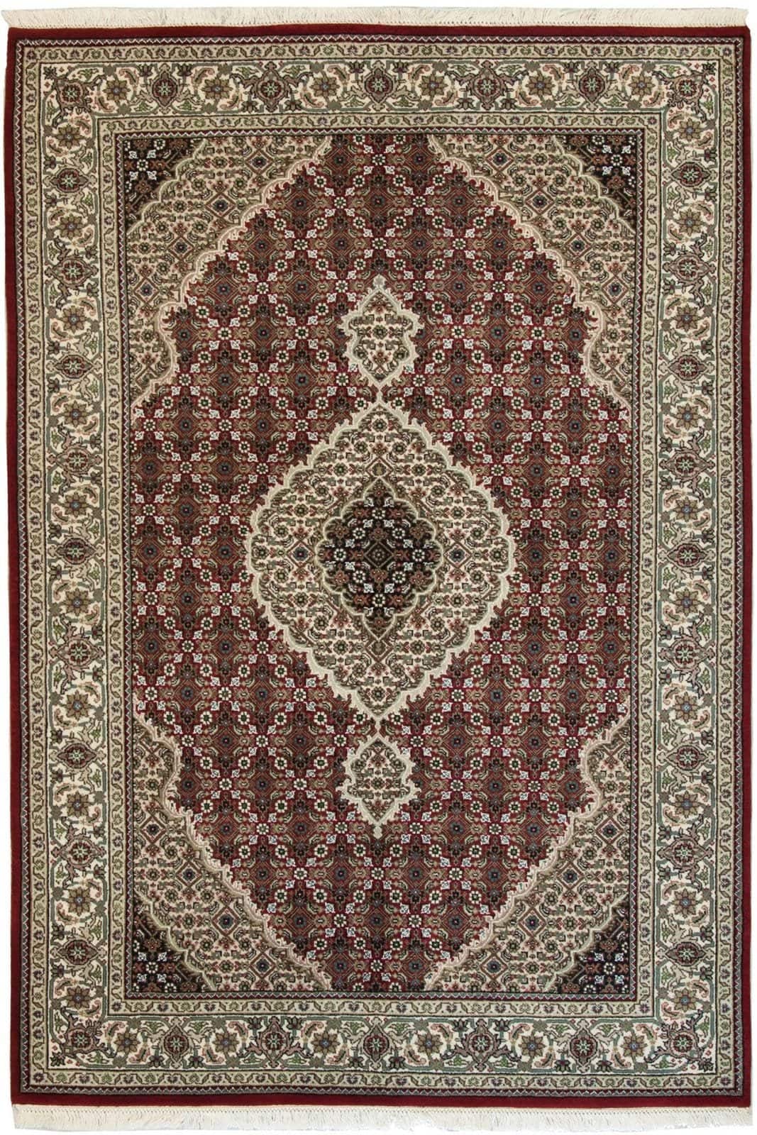INDIAN TABRIZ MAHI HANDMADE CARPET