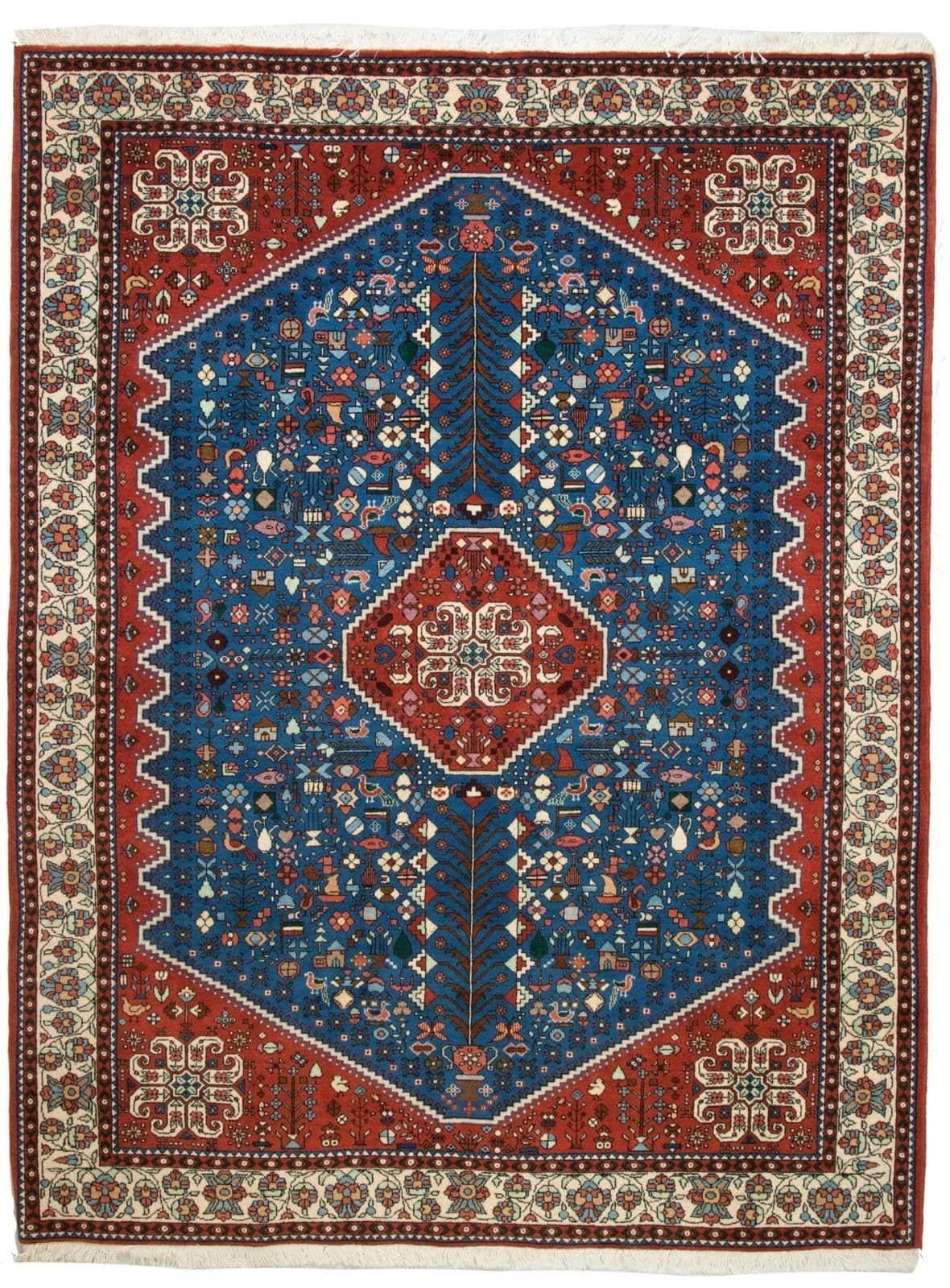 IRANIAN ABADEH HANDMADE WOOL CARPET