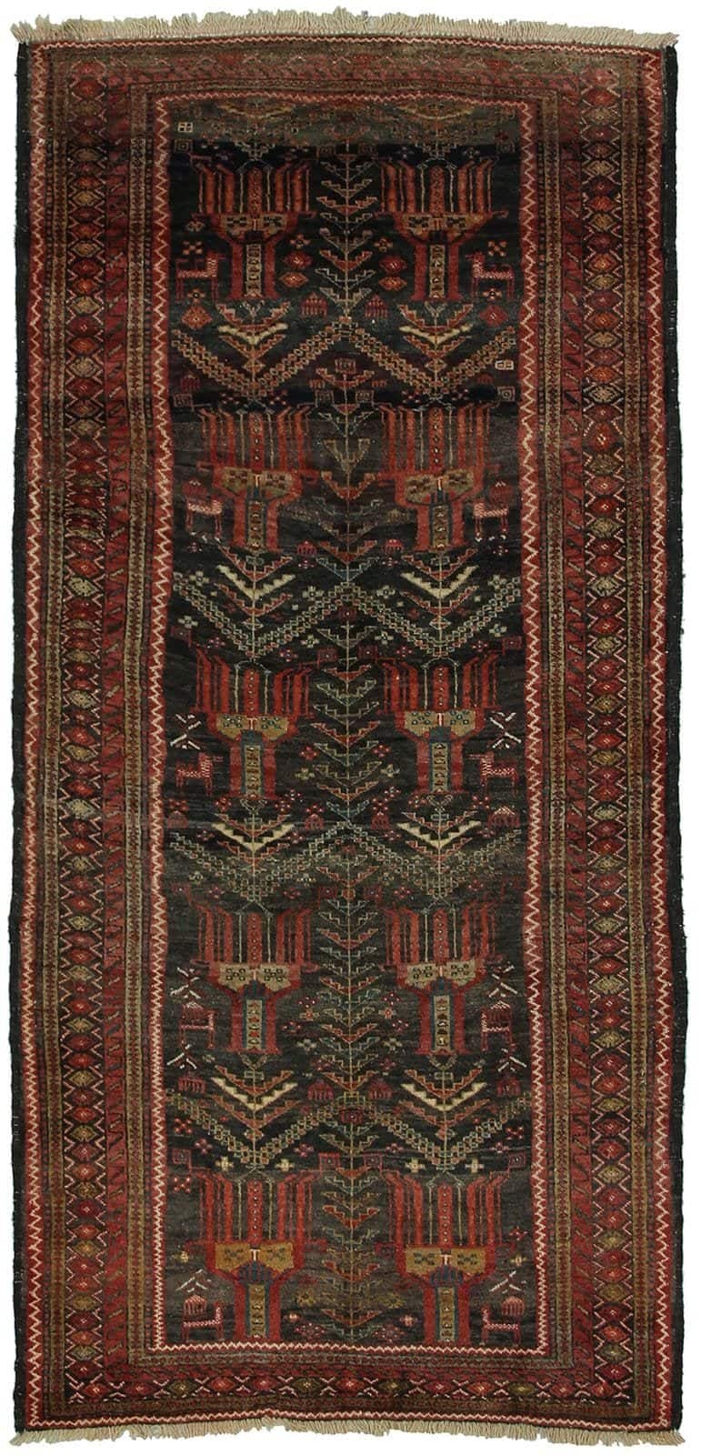 IRANIAN BALOUCH HANDMADE WOOL CARPET
