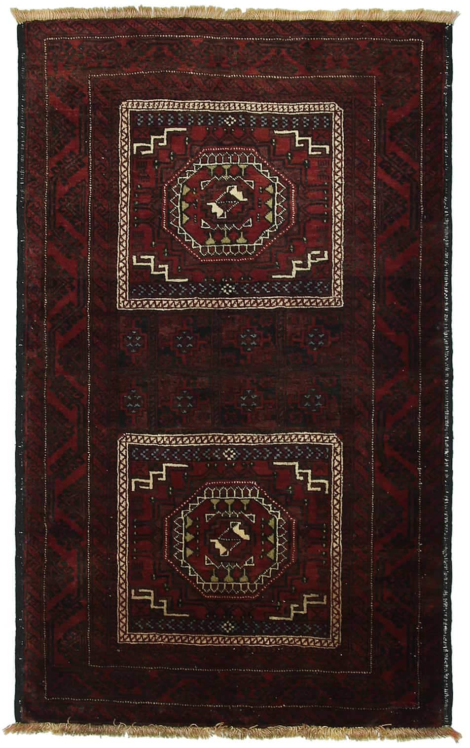 IRANIAN BALOUCH HANDMADE WOOL CARPET
