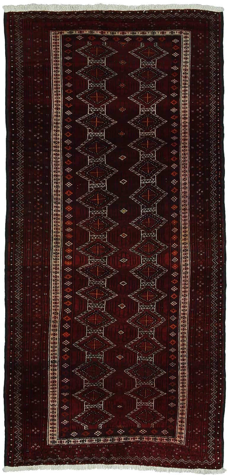 IRANIAN BALOUCH HANDMADE WOOL CARPET