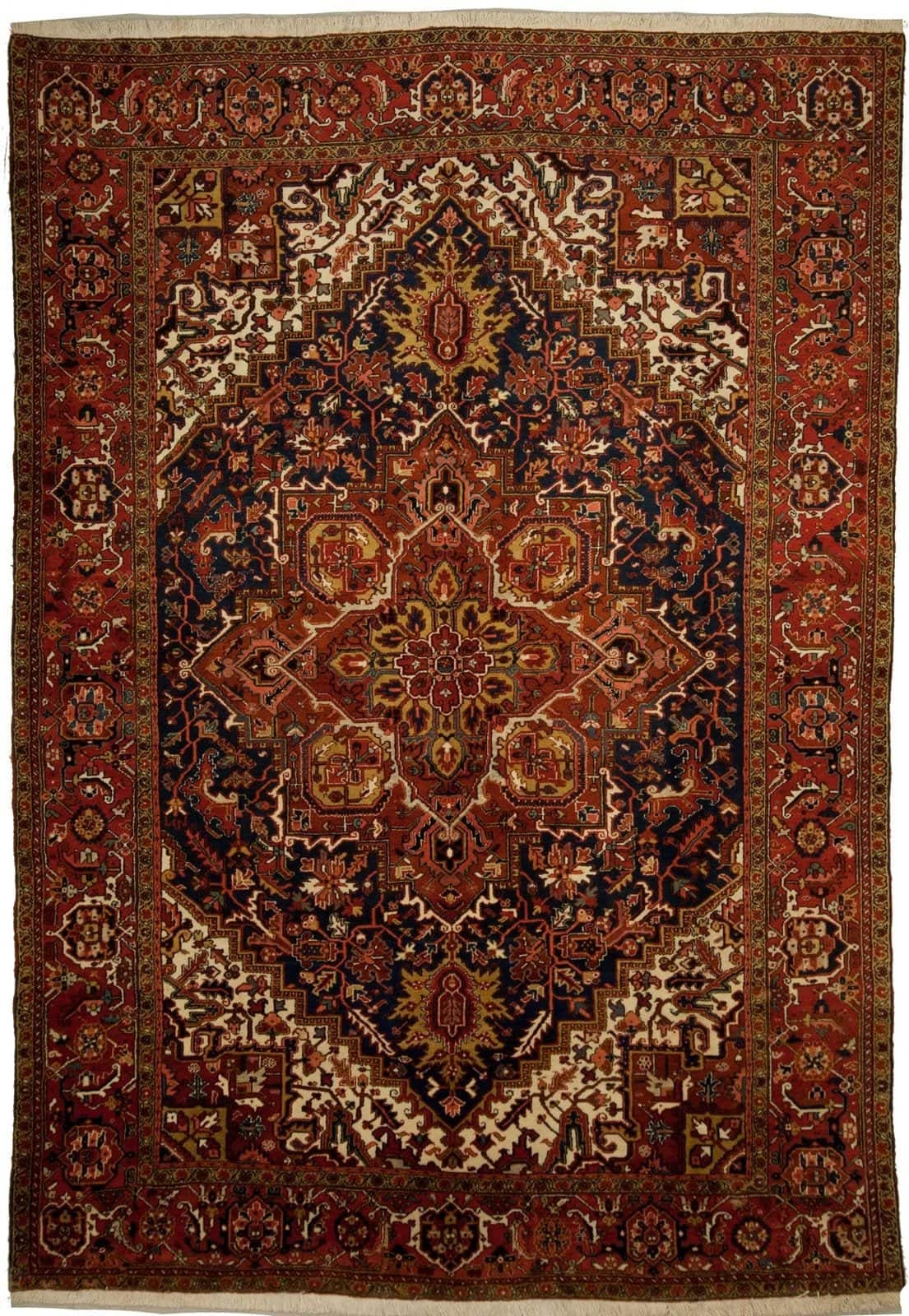 IRANIAN HERIZ HANDMADE WOOL CARPET
