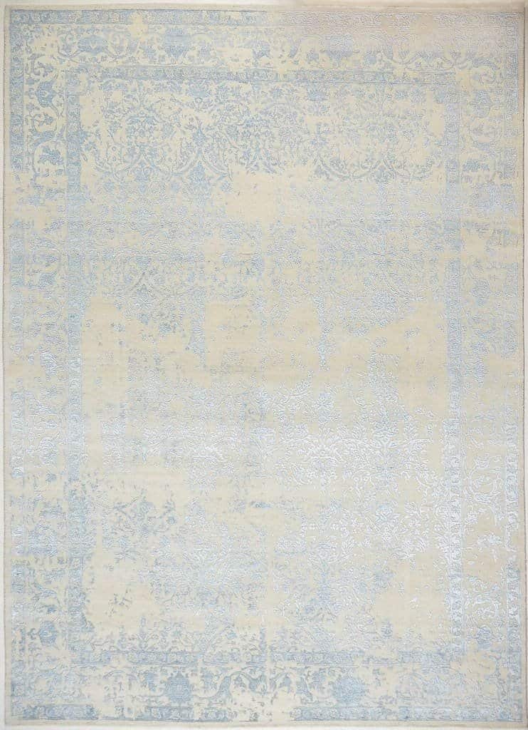 INDIAI AVANT-GARDE KAURIA TURQUOISE KÉZI CSOMÓZÁSÚ SZŐNYEG (több méretben)