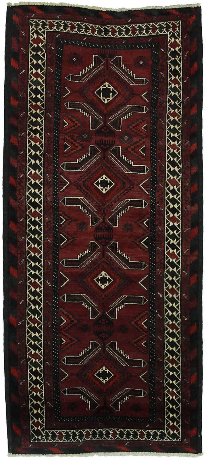 IRANIAN BALOUCH HANDMADE WOOL CARPET