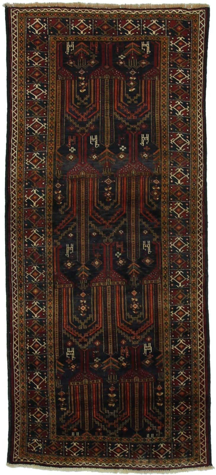 IRANIAN BALOUCH HANDMADE WOOL CARPET