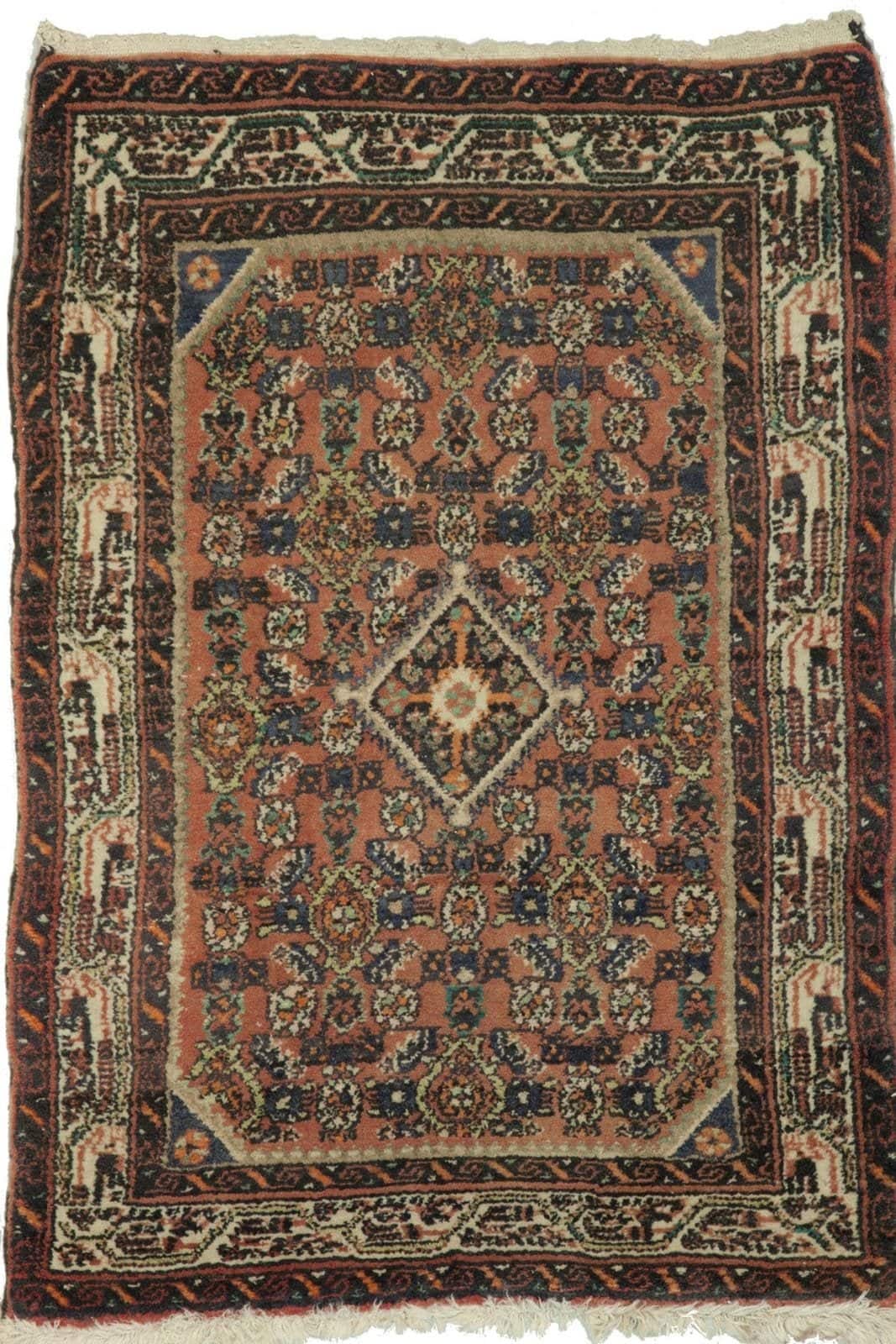 IRANIAN HAMADAN HANDMADE WOOL CARPET