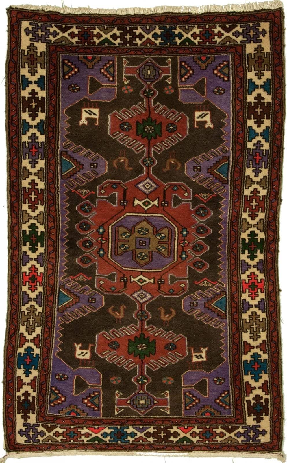 IRANIAN MOSEL HANDMADE WOOL CARPET