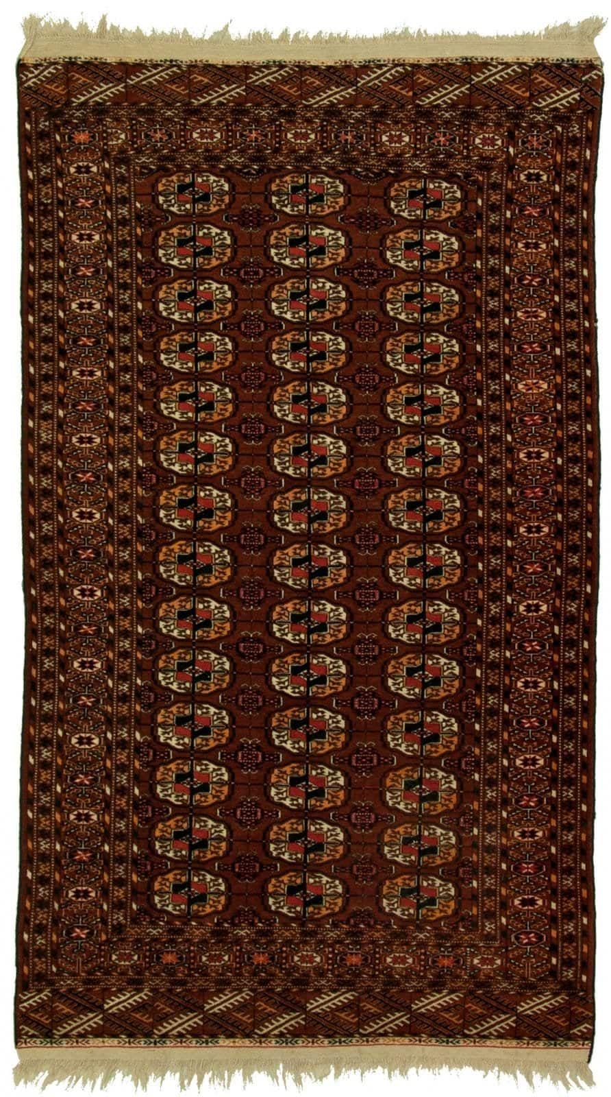 IRANIAN TURKEMAN HANDMADE WOOL CARPET