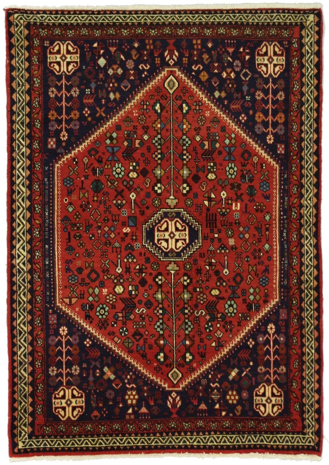 IRANIAN ABADEH HANDMADE WOOL CARPET
