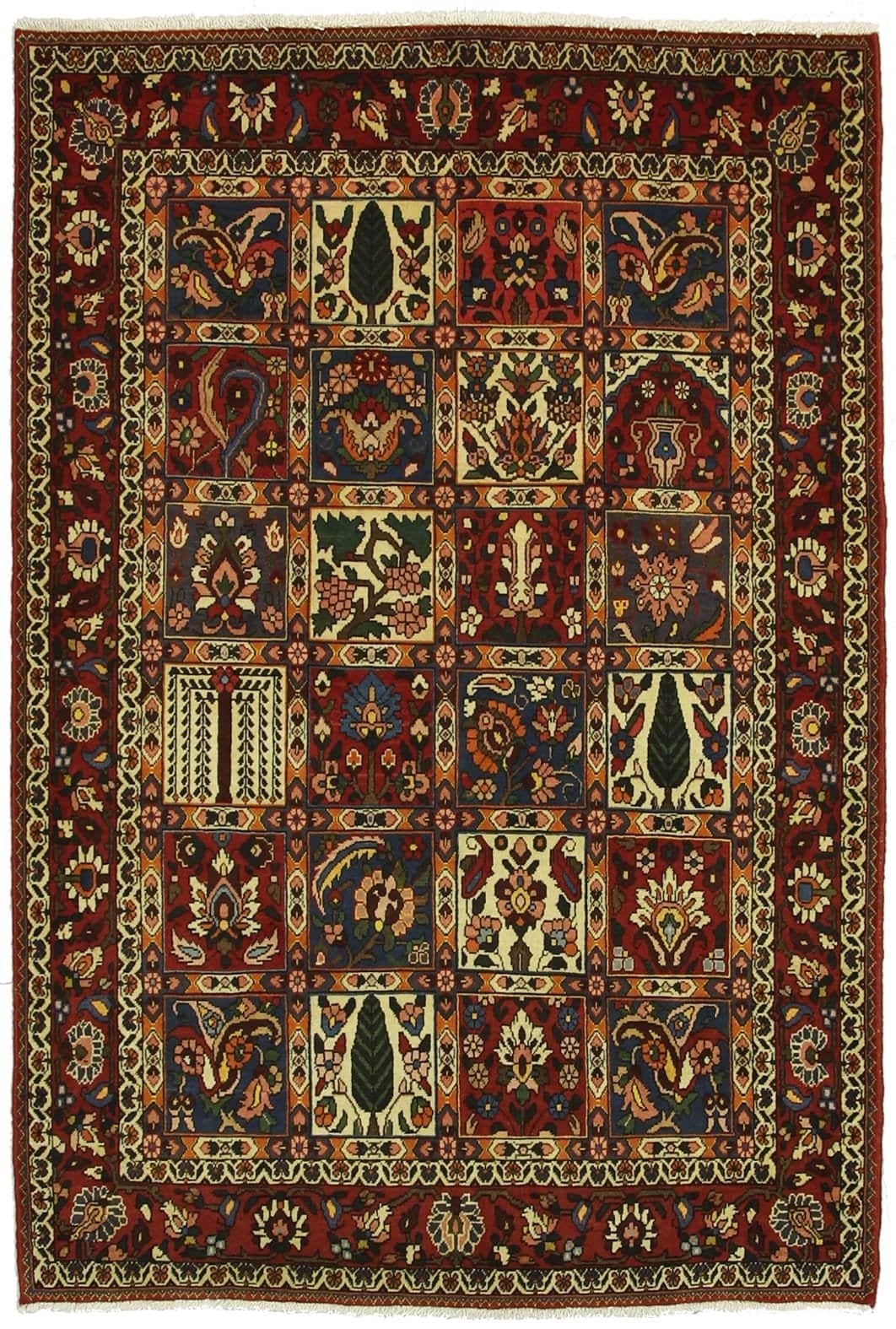 IRANIAN BAKHTIARI HANDMADE WOOL CARPET