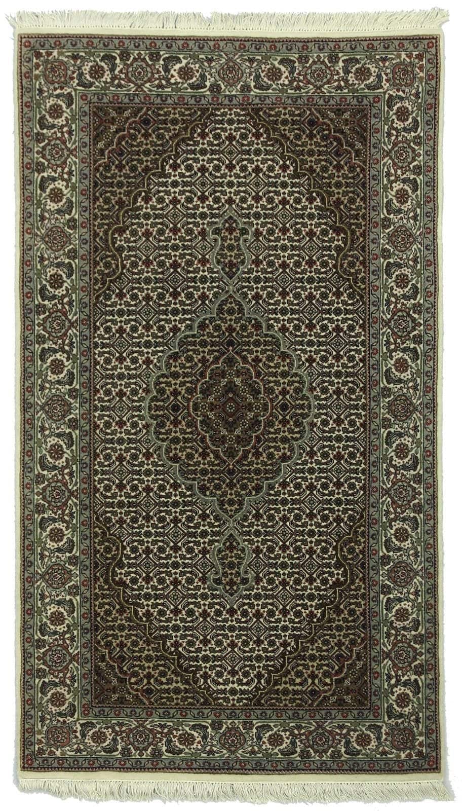 INDIAN TABRIZ MAHI HANDMADE WOOL CARPET