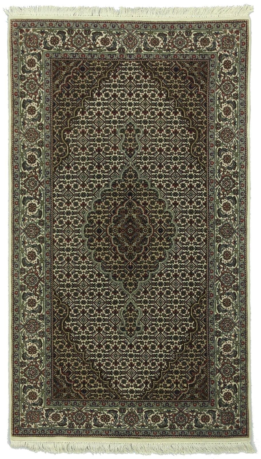 INDIAN TABRIZ MAHI HANDMADE WOOL CARPET