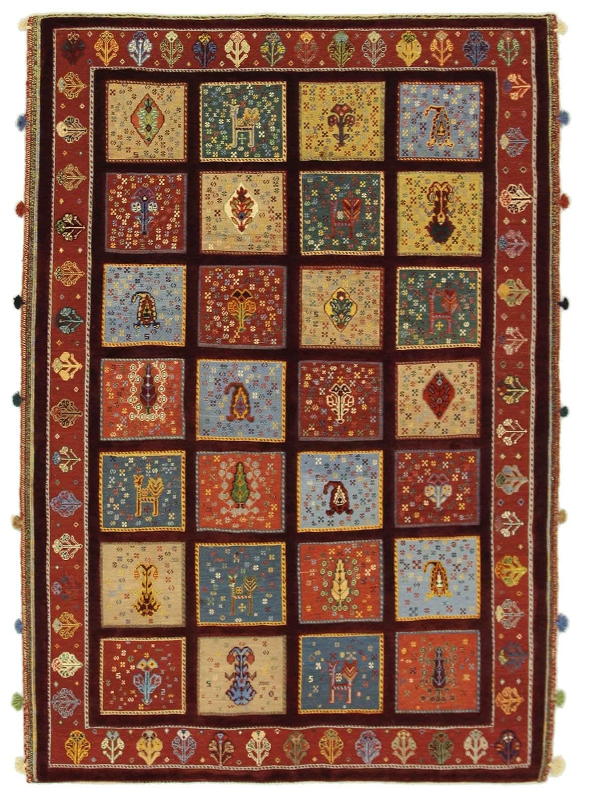 IRANIAN NIMBAFT HANDMADE WOOL CARPET