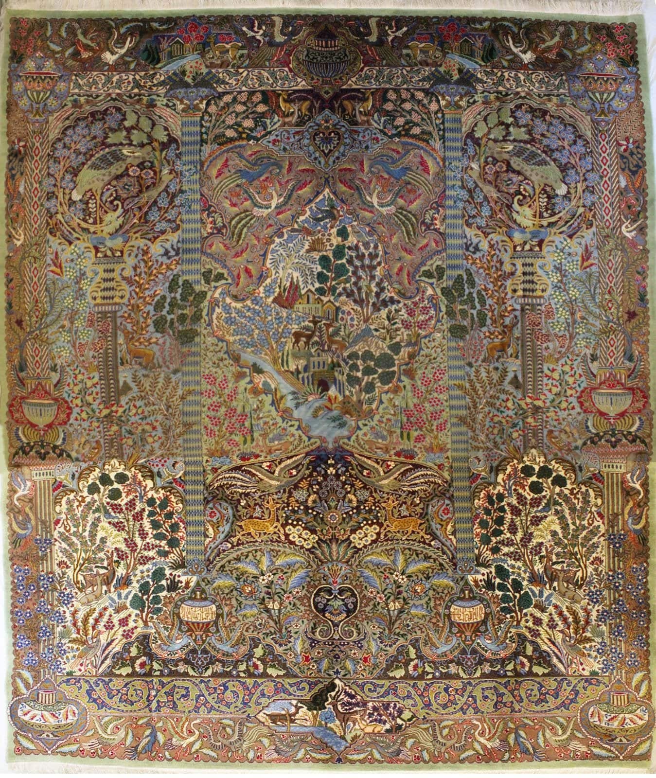 IRANIAN KASHMAR HANDMADE WOOL CARPET
