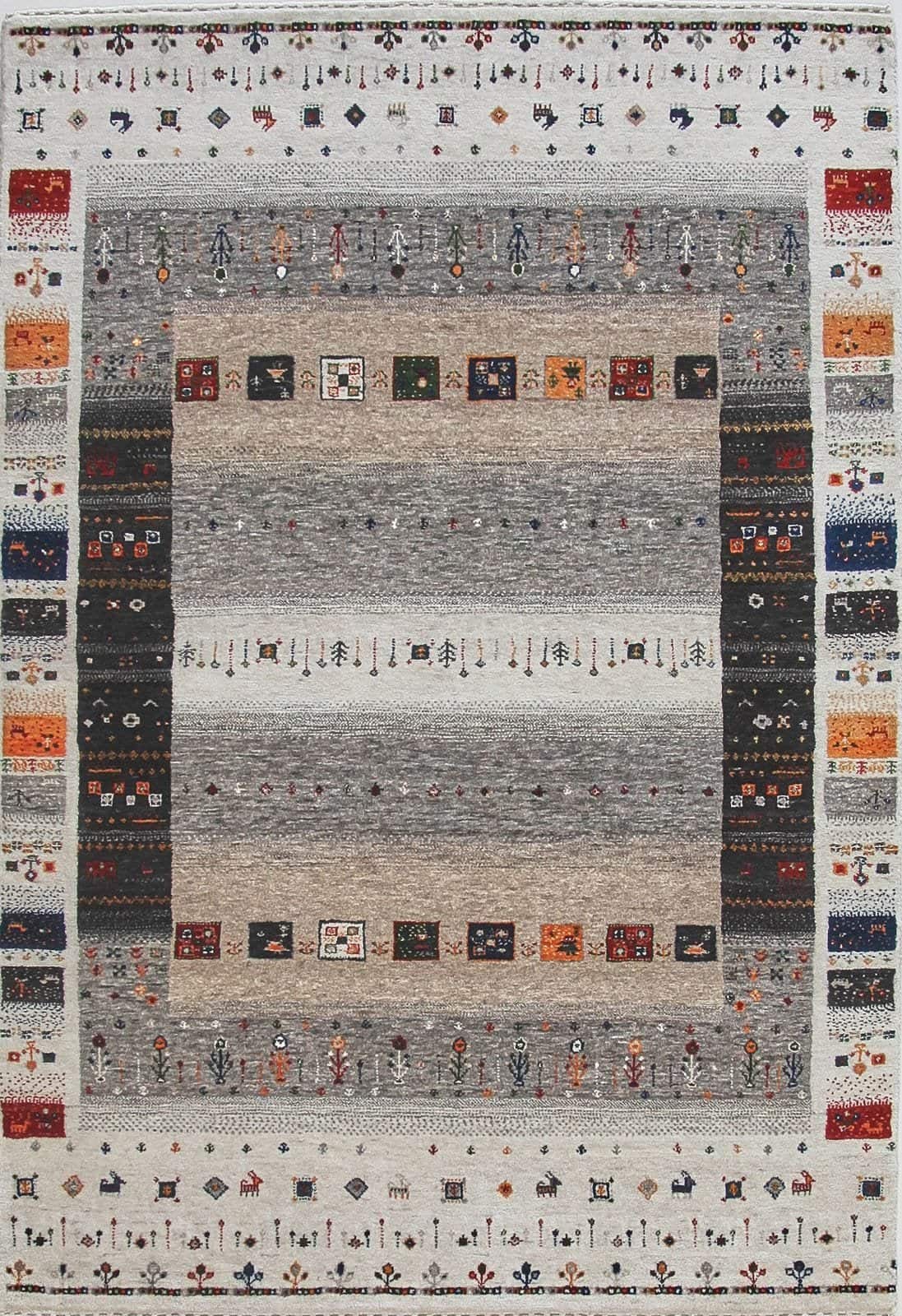 INDIAN LORIBAFT HANDMADE WOOL CARPET (multiple sizes)