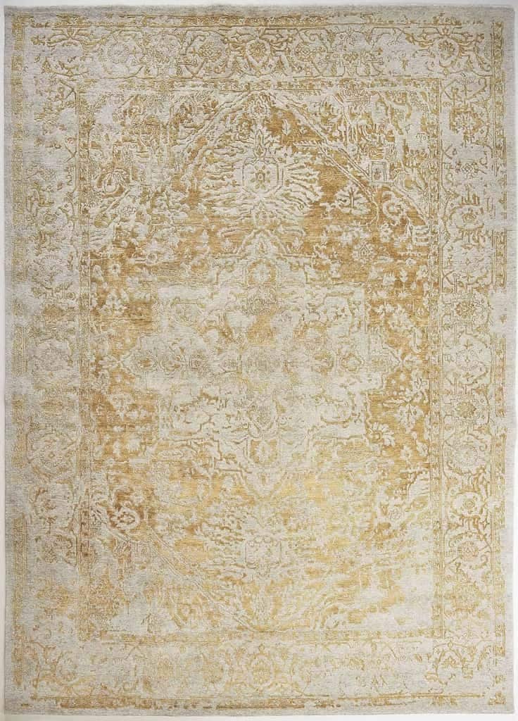 INDIAN AVANT-GARDE GOLDEN HERIZ HANDMADE CARPET (MULTIPLE SIZES)