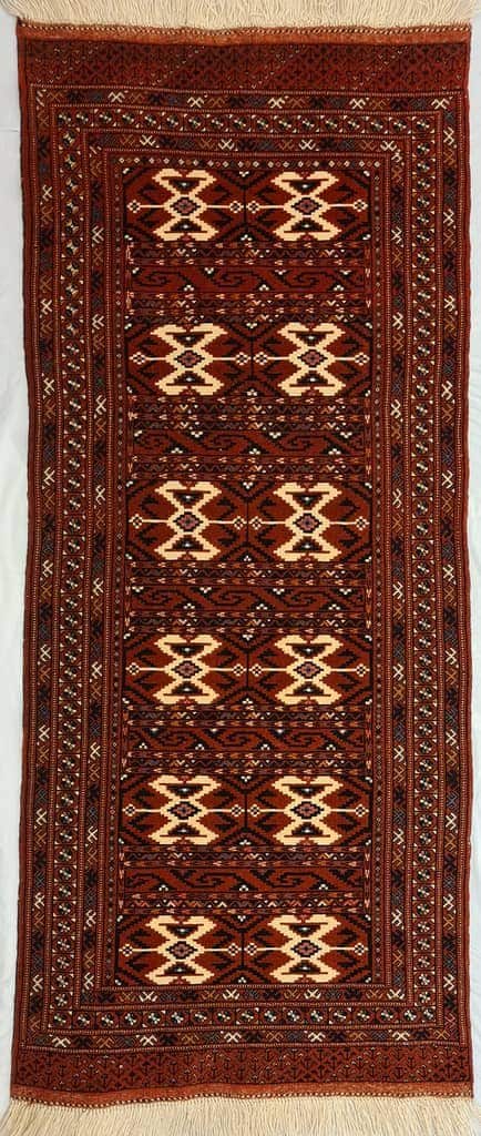 IRANIAN TURKEMAN HANDMADE WOOL CARPET