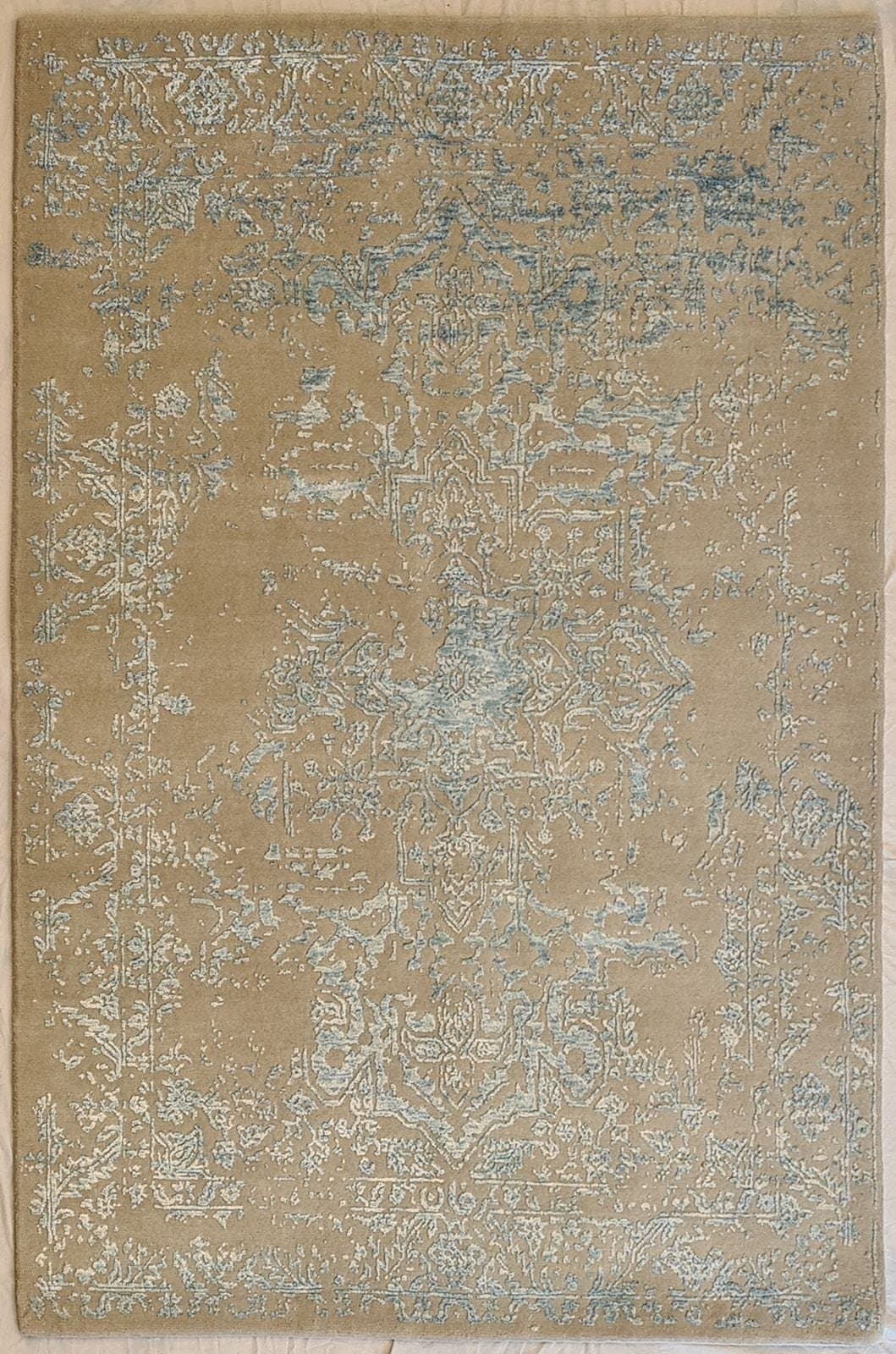 INDIAI AVANT-GARDE DARA HERIZ GREY KÉZI CSOMÓZÁSÚ SZŐNYEG (több méretben)
