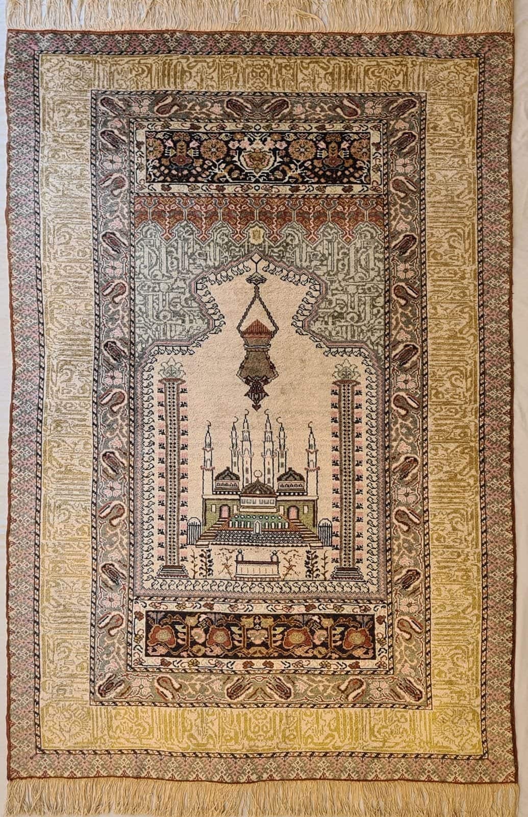 TURKISH KAYSERI SILK HANDMADE CARPET