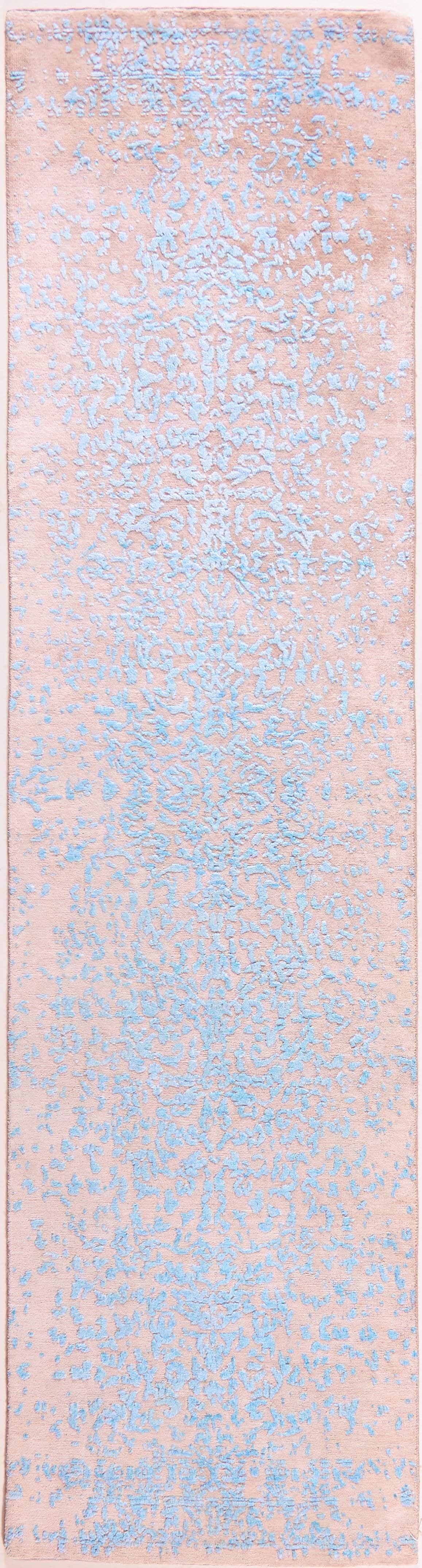 INDIAN AVANT-GARDE TURQUOISE SAND HANDMADE CARPET