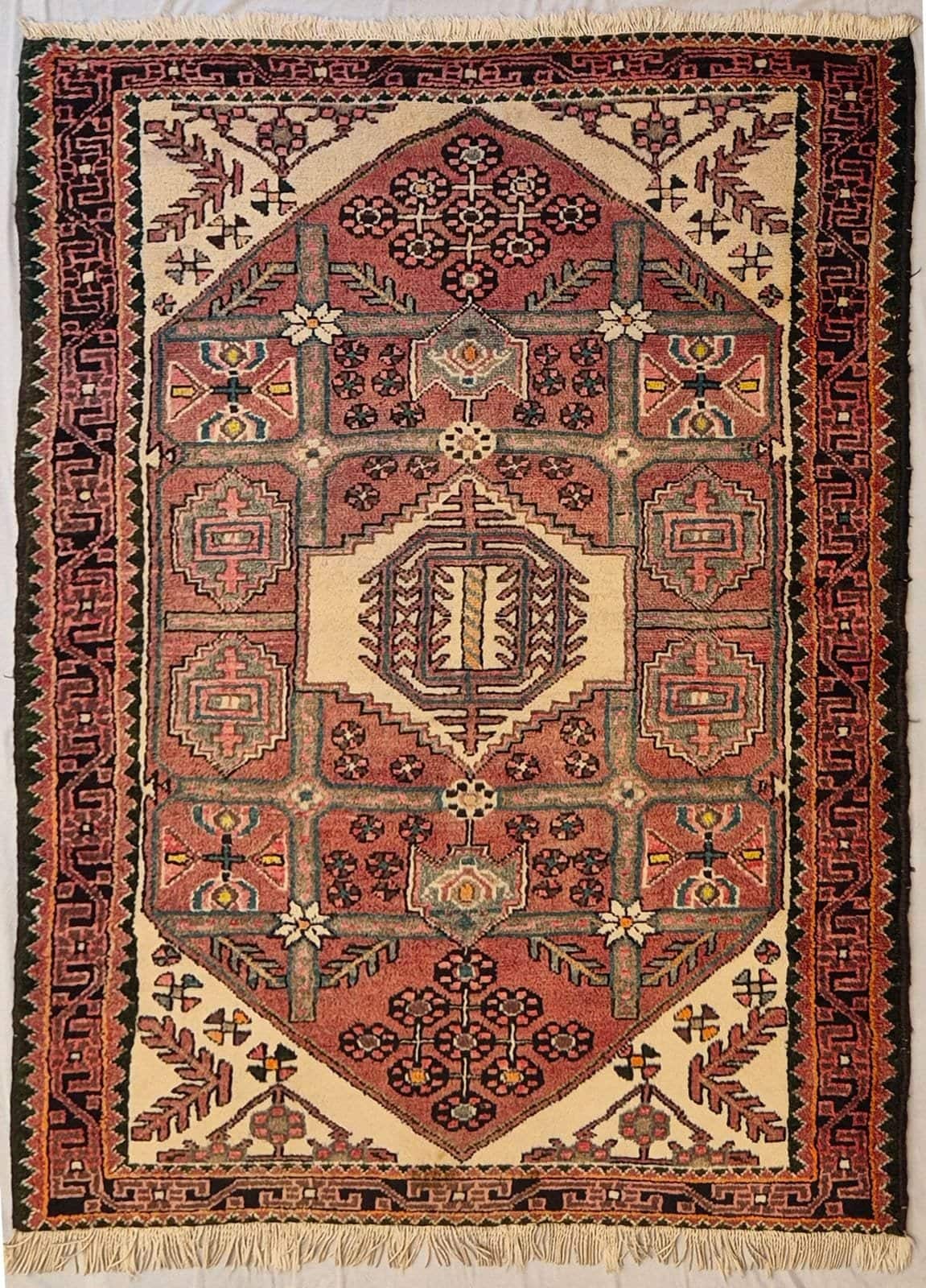 IRANIAN HAMADAN HANDMADE WOOL CARPET