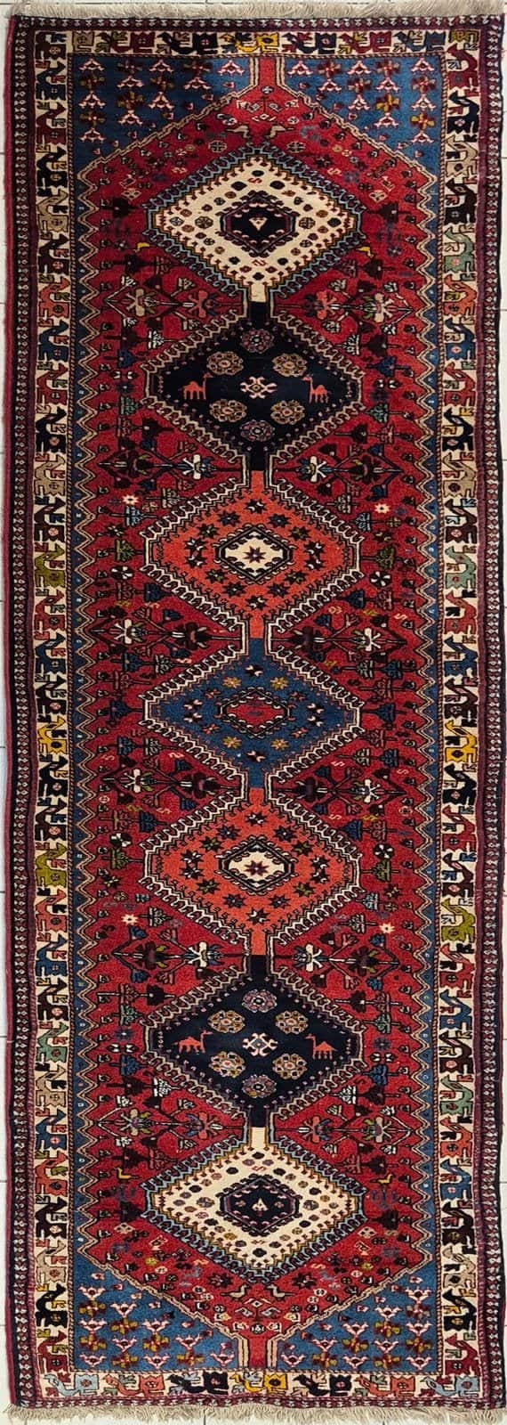 IRANIAN YALAMEH HANDMADE WOOL CARPET