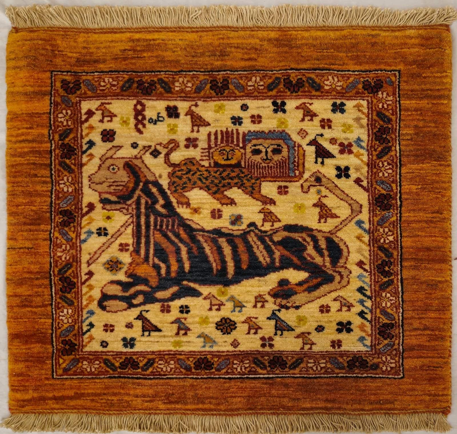 INDIAN LORIBAFT HANDMADE WOOL CARPET