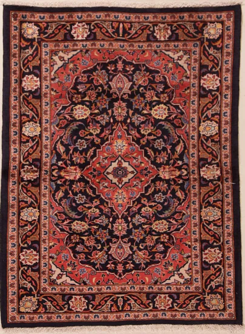 IRANIAN KASHAN HANDMADE WOOL CARPET