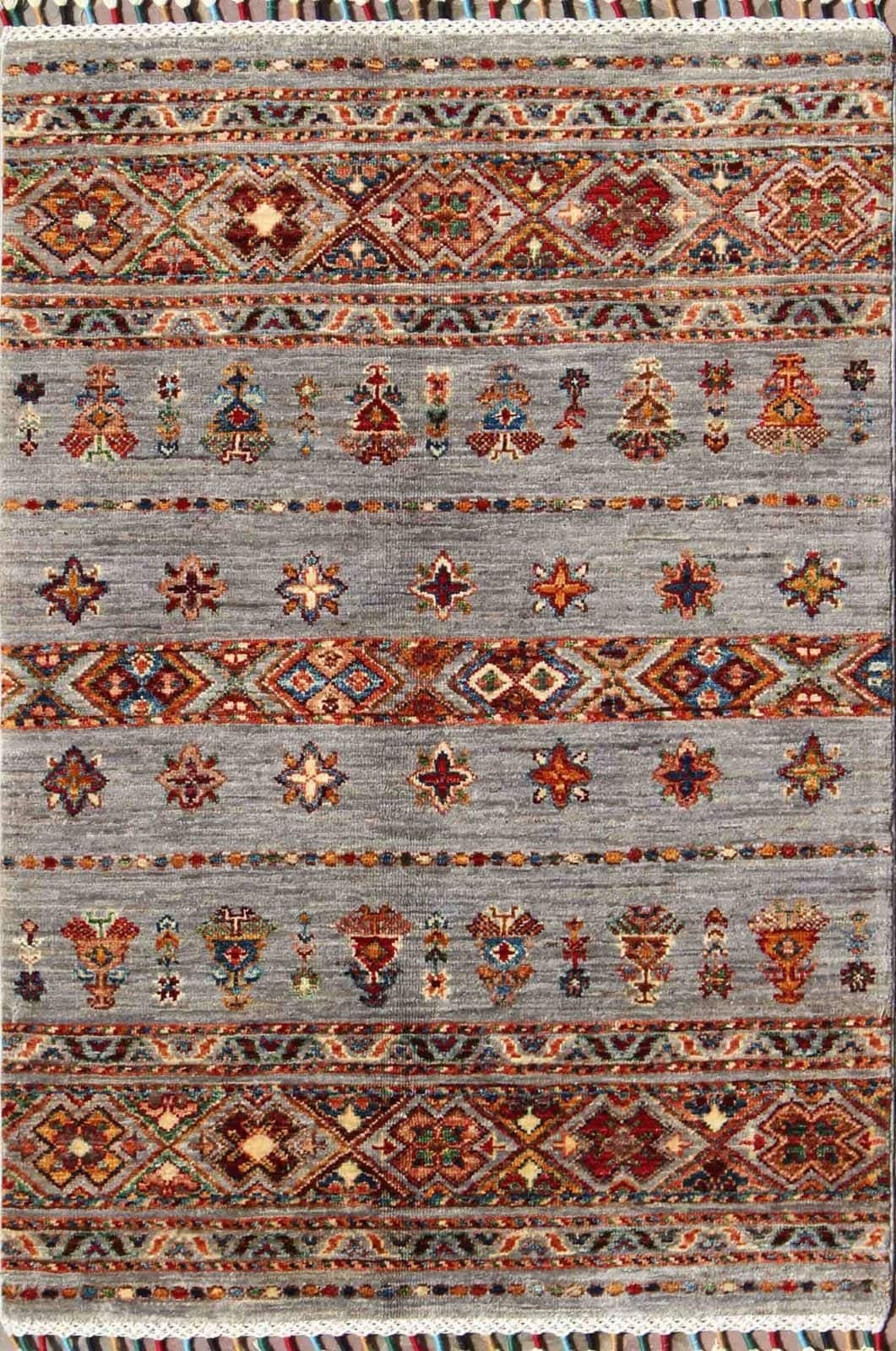 AFGHAN SHIRVAN SHAWL HANDMADE WOOL CARPET