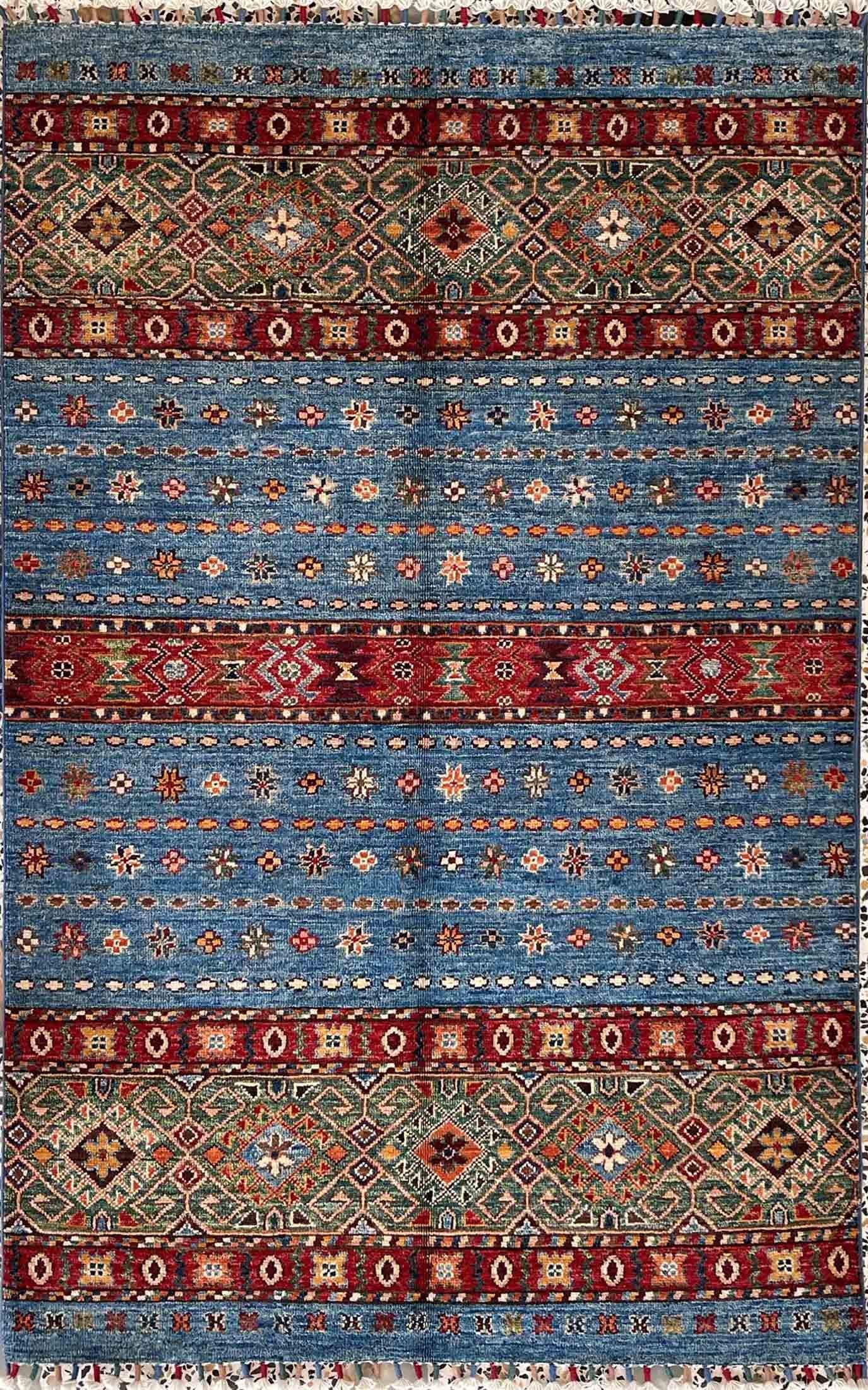 AFGHAN SHIRVAN SHAWL HANDMADE WOOL CARPET