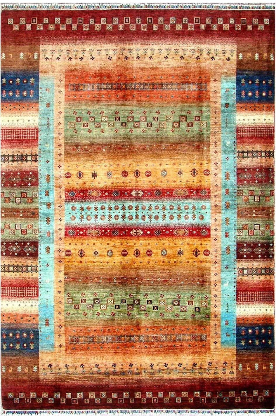 AFGHAN SHIRVAN HANDMADE WOOL CARPET