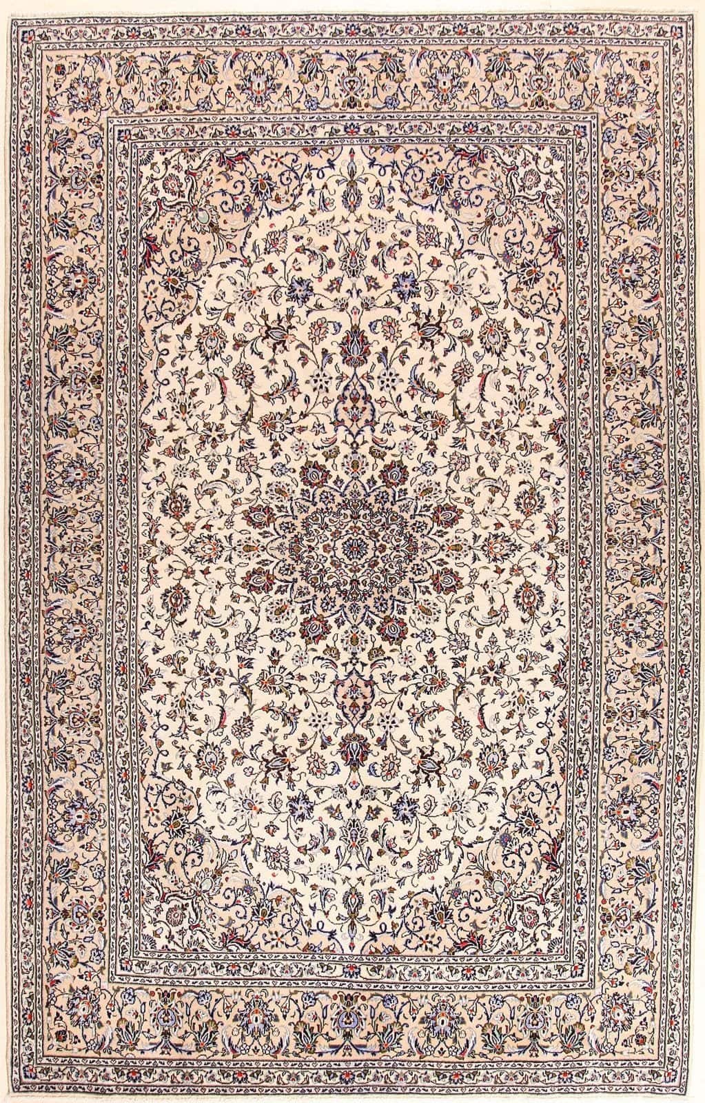 IRANIAN KASHAN HANDMADE WOOL CARPET