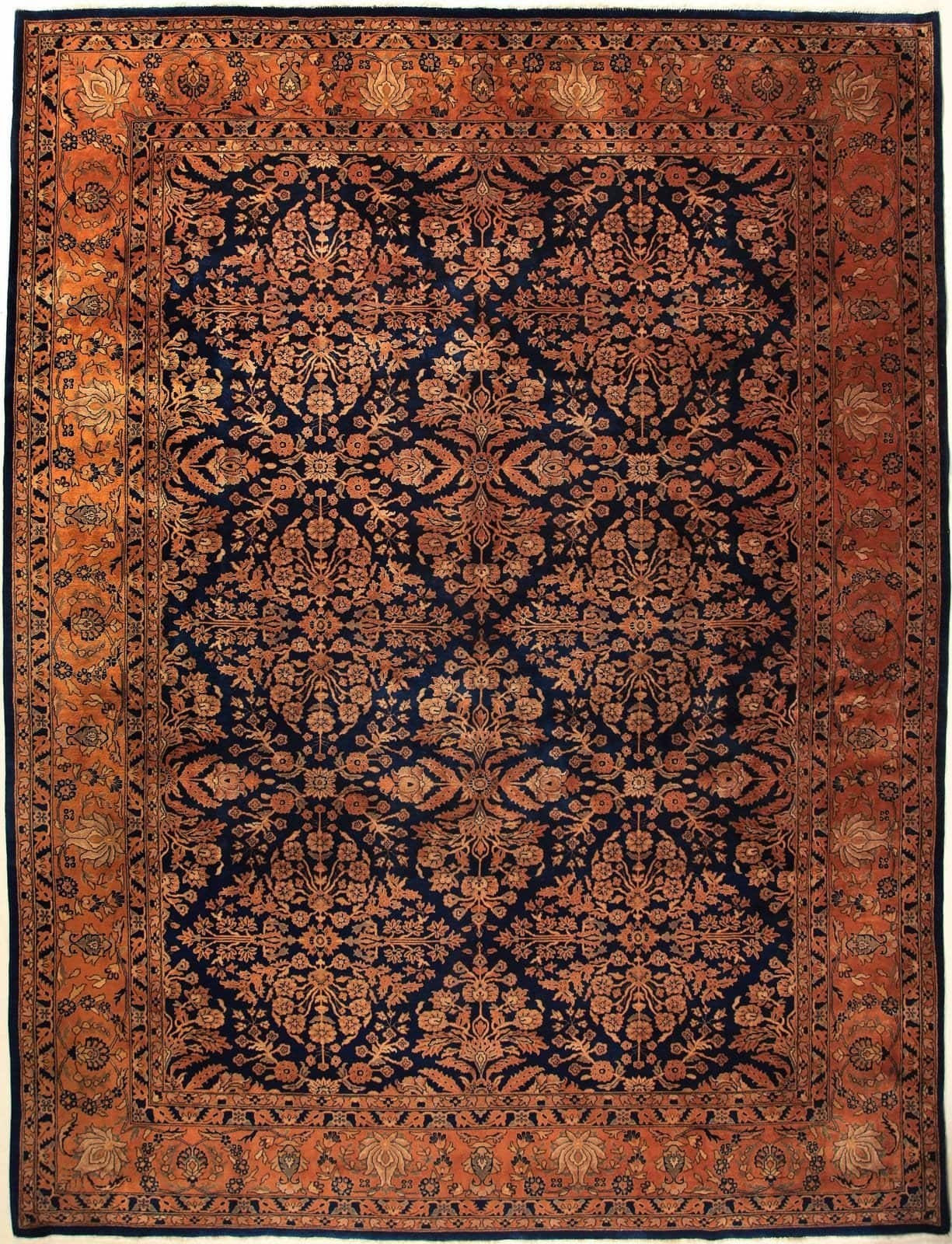 INDIAN MOHAJIRAN HANDMADE WOOL CARPET