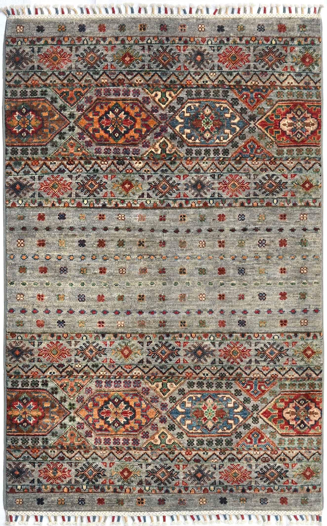 AFGHAN SHIRVAN SHAWL HANDMADE WOOL CARPET