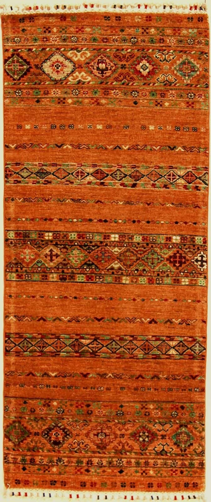 AFGÁN SHIRVAN SHAWL KÉZI CSOMÓZÁSÚ GYAPJÚ SZŐNYEG